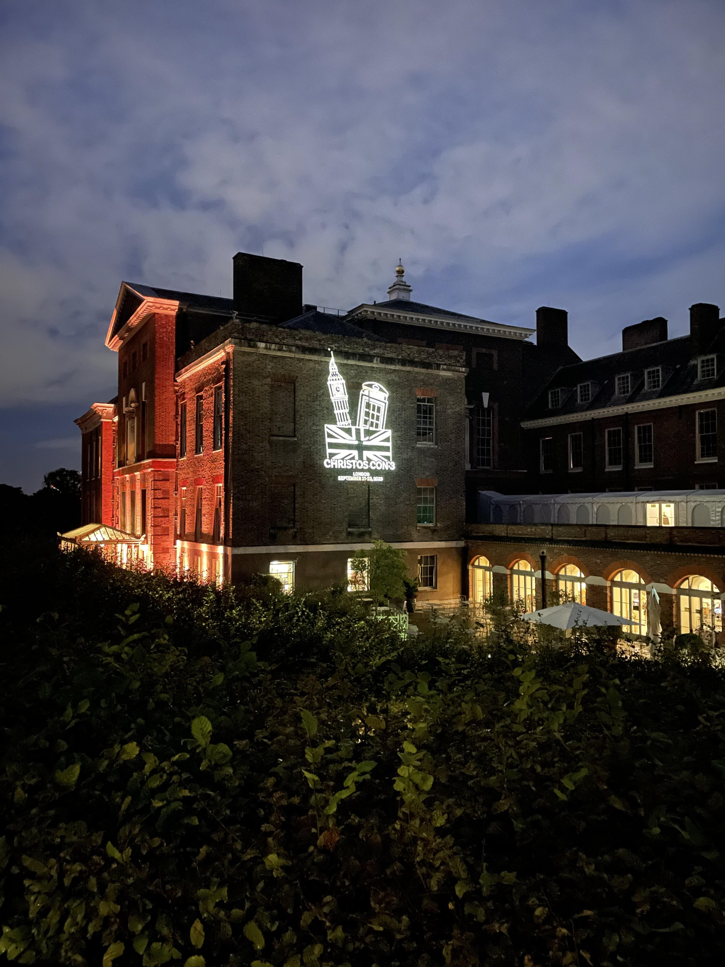 Logo Projected onto Kensington Palace