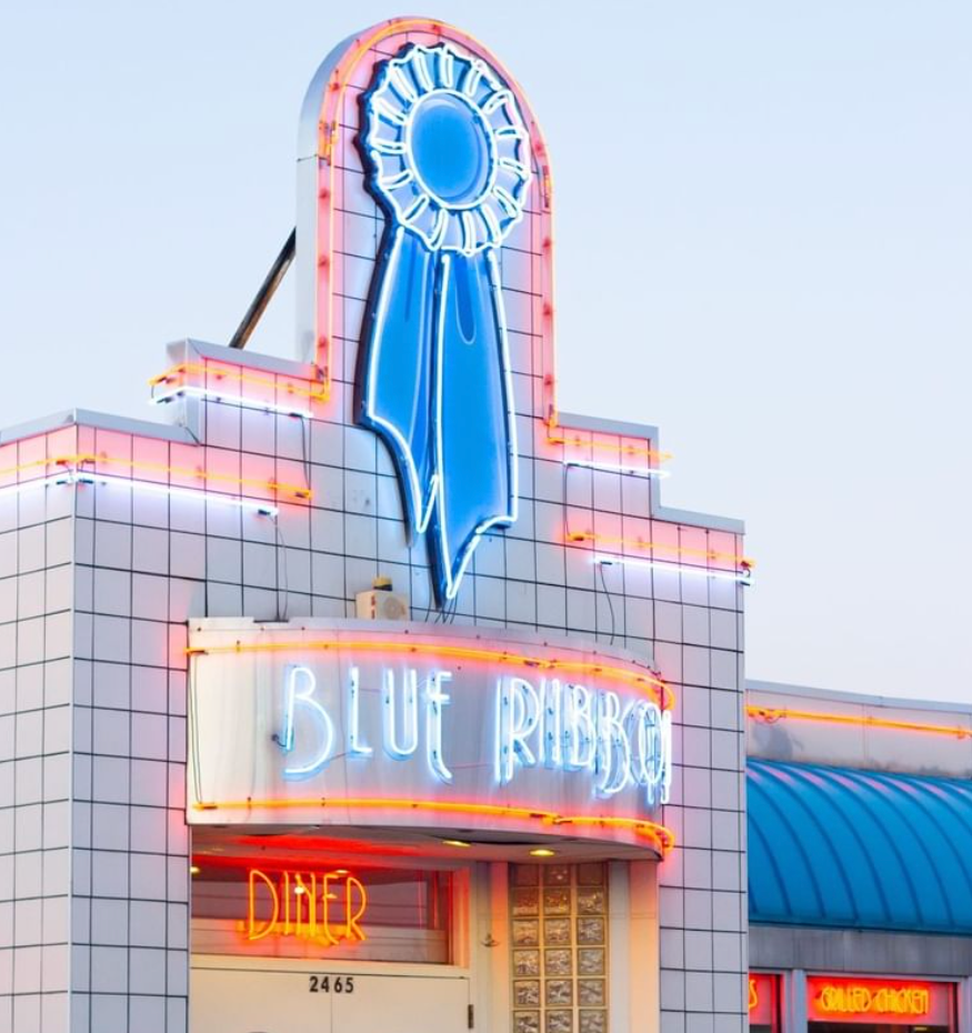 Blue Ribbon Diner Exterior