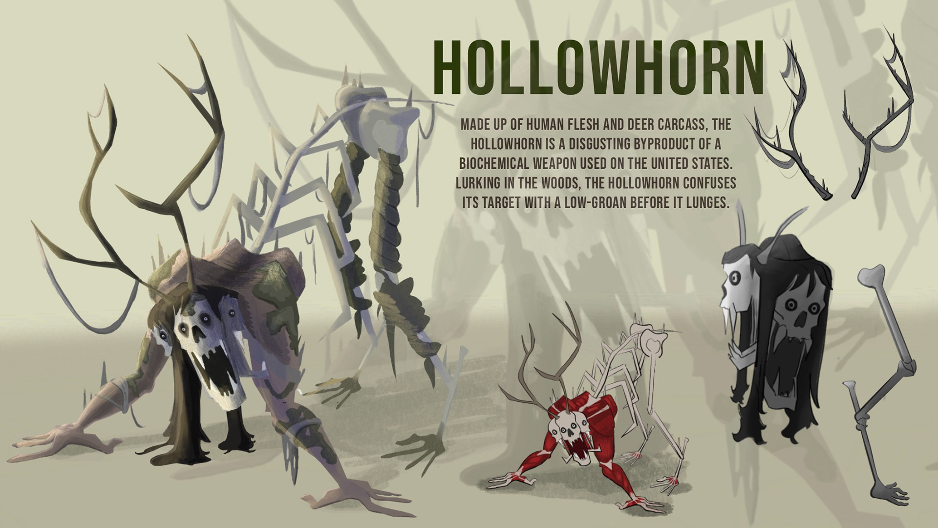 Hollowhorn Creature Design