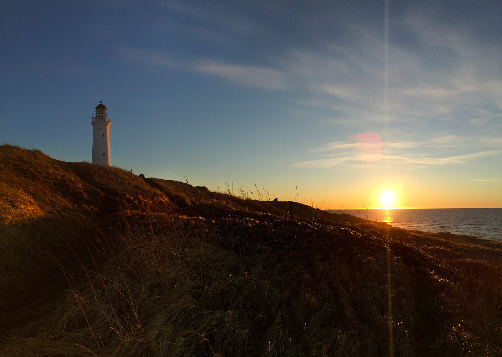 Hirtshals en kold og klar vinterdag