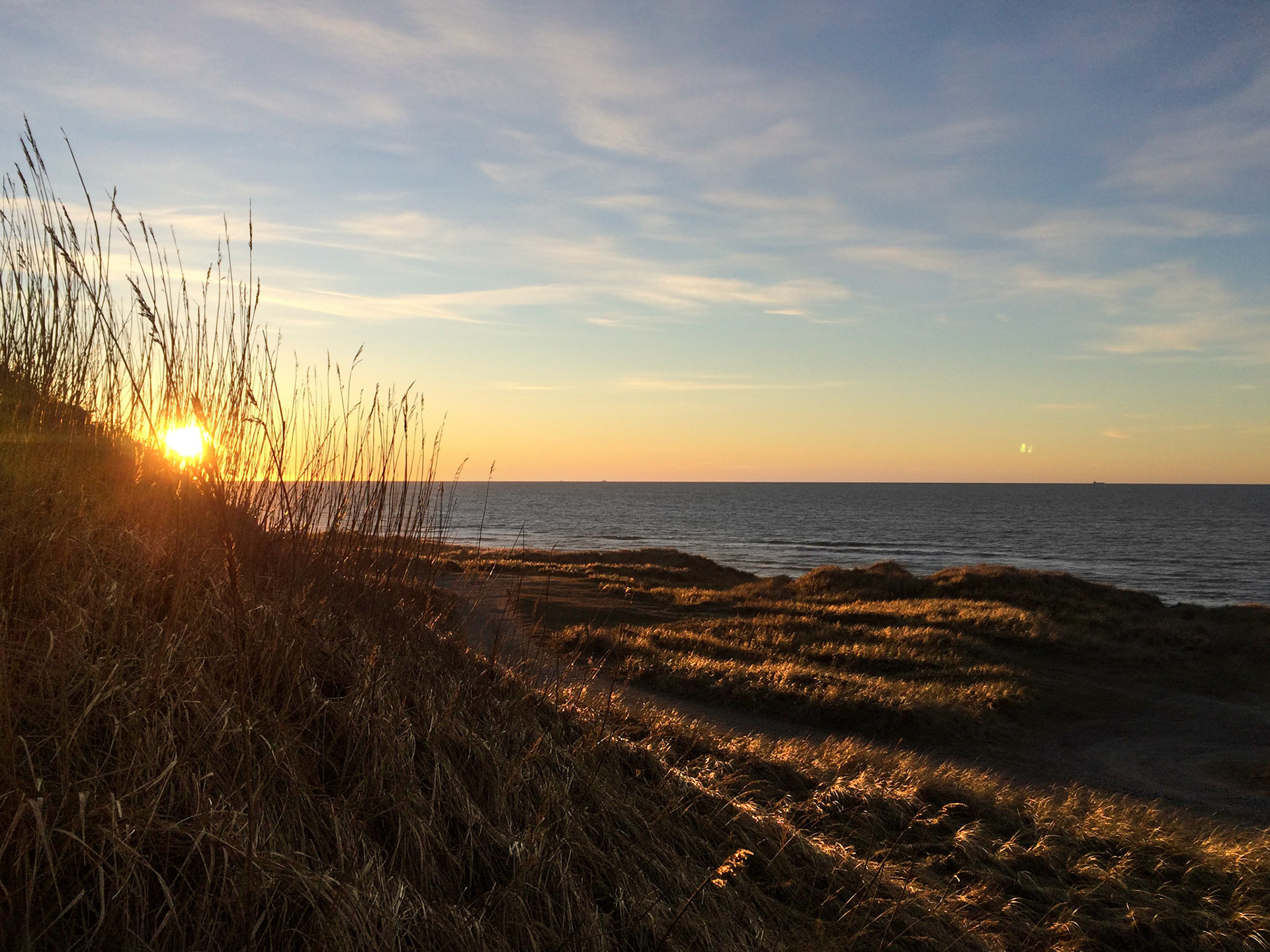 Hirtshals en kold og klar vinterdag