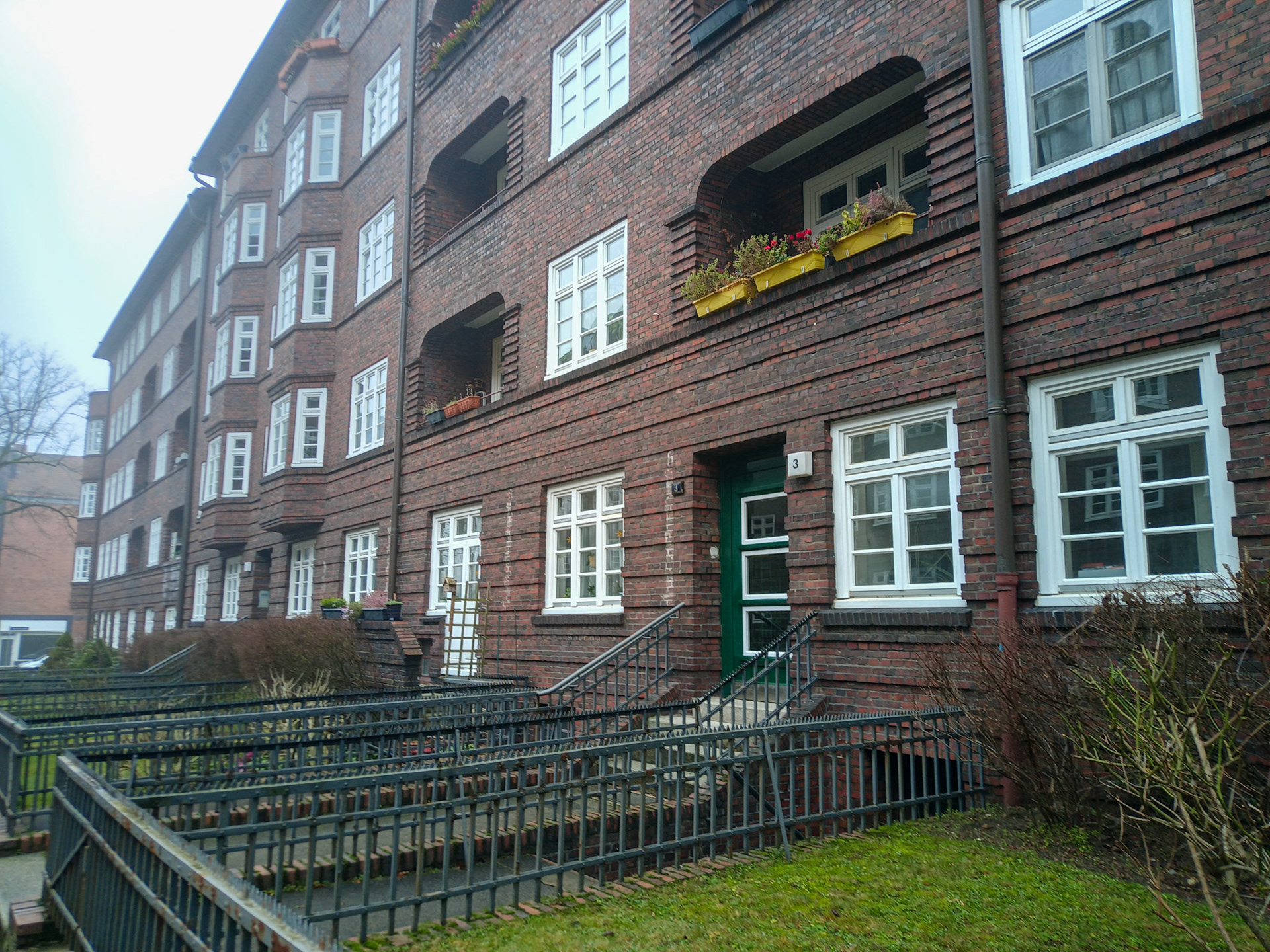Typische Klinkerbauten in Barmbek