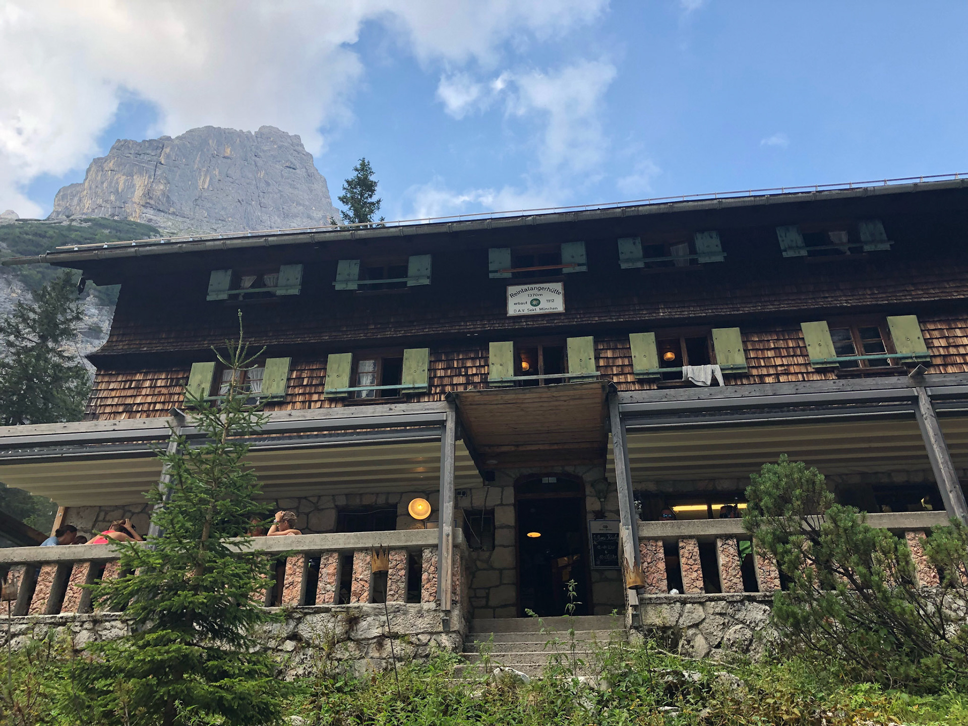 Übernachtung in der Reintalangerhütte
