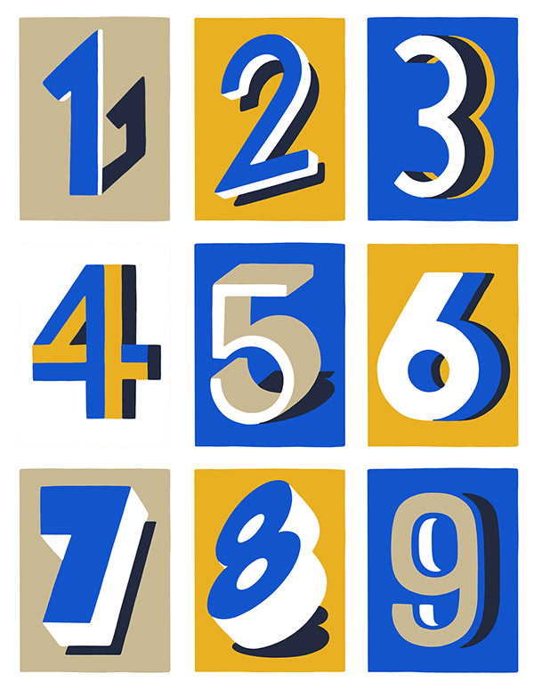 Adam Hayes | Illustration and Typography - Numbers