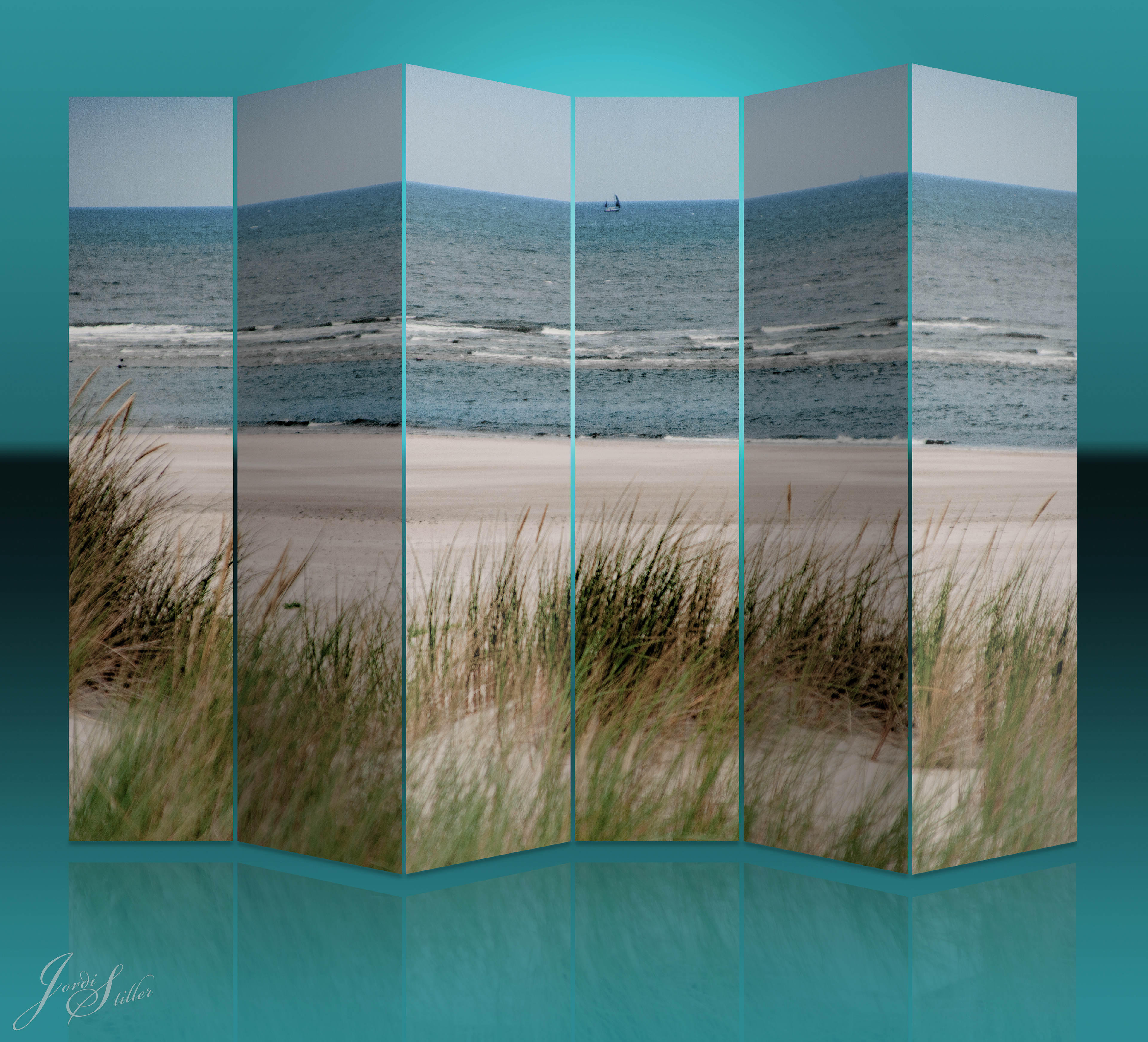gefaltete Wand