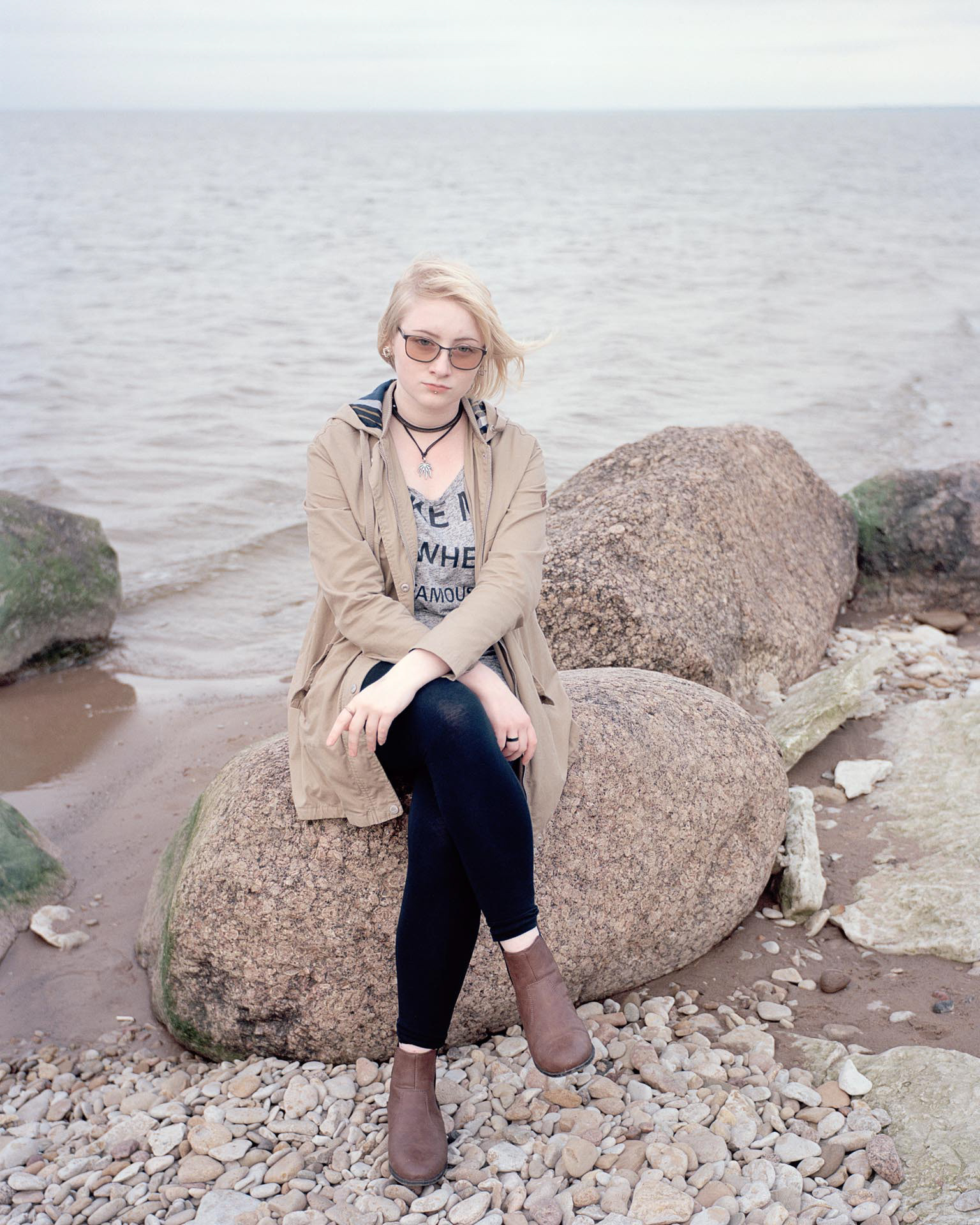 Jana, 18, on the Sillamäe beach
