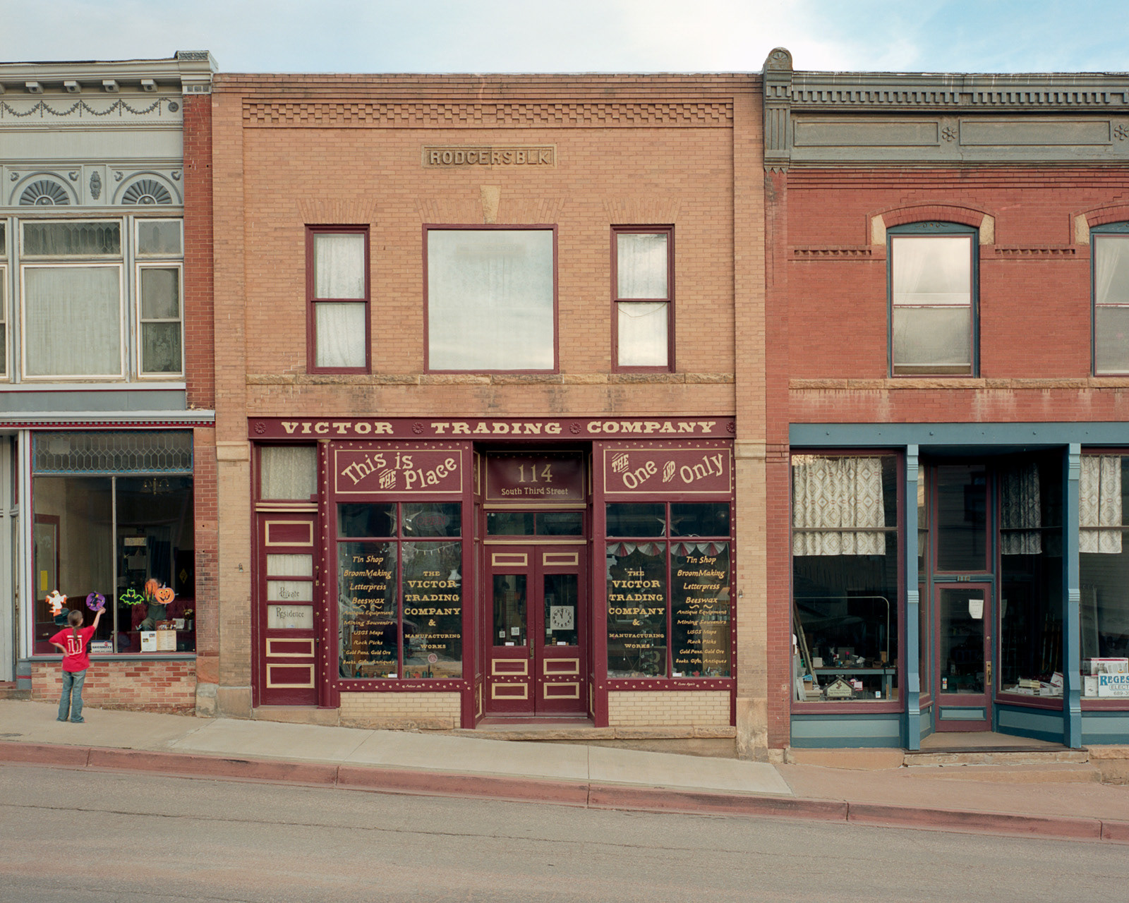 Victor, Colorado, 2012. Preparing for Halloween
