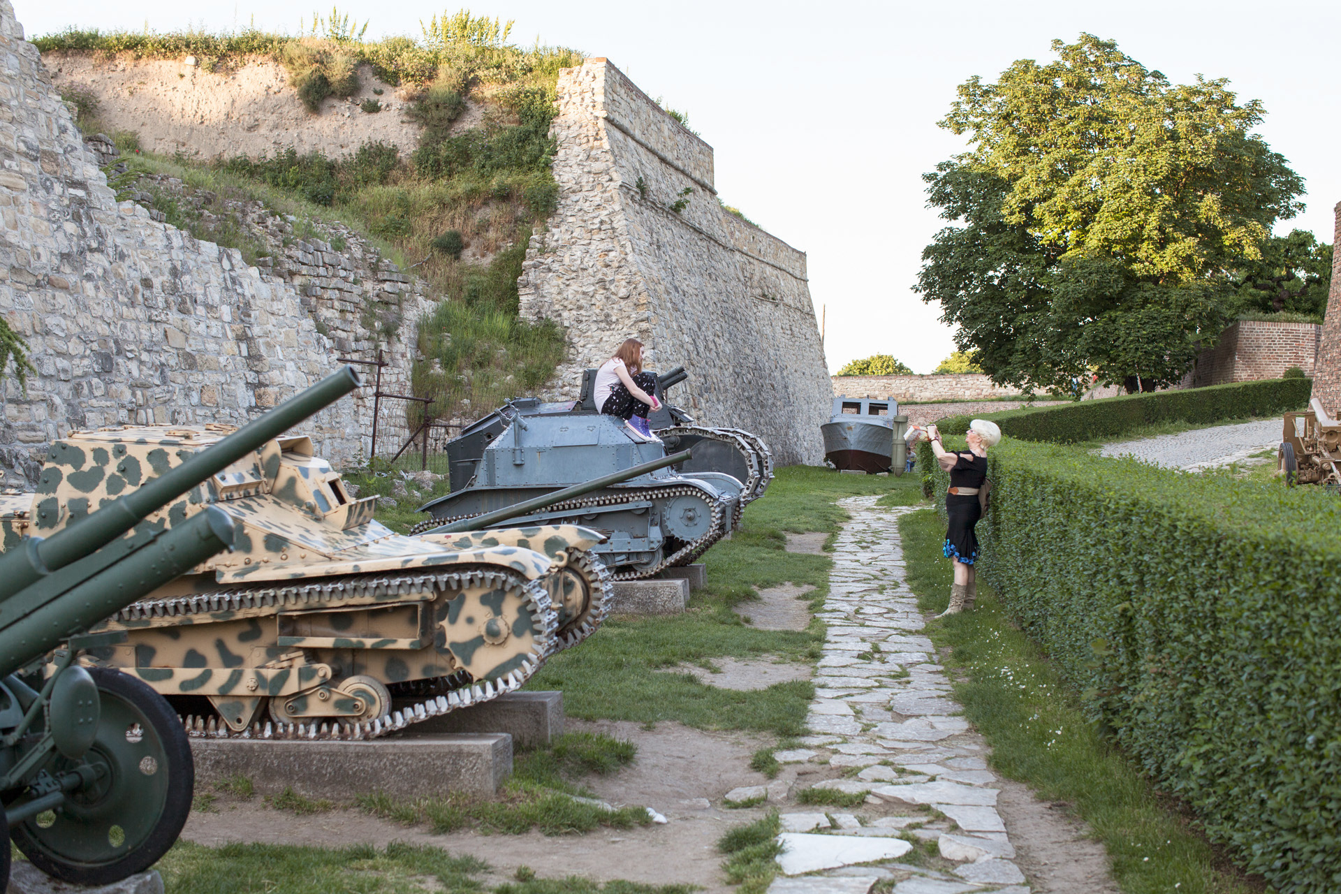 A few tanks exhibited at the Military Museum of Kalemegdan