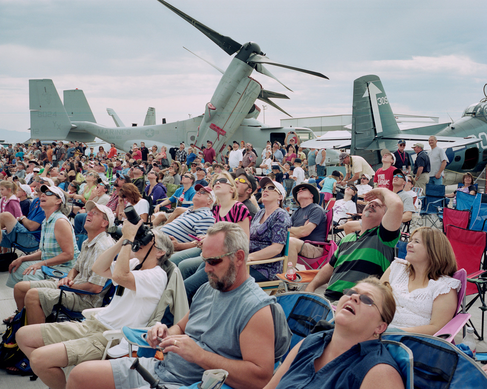 Grand Junction, Colorado, 2012. Spectators of an air show in Grand Junction, the most populous city of western Colorado