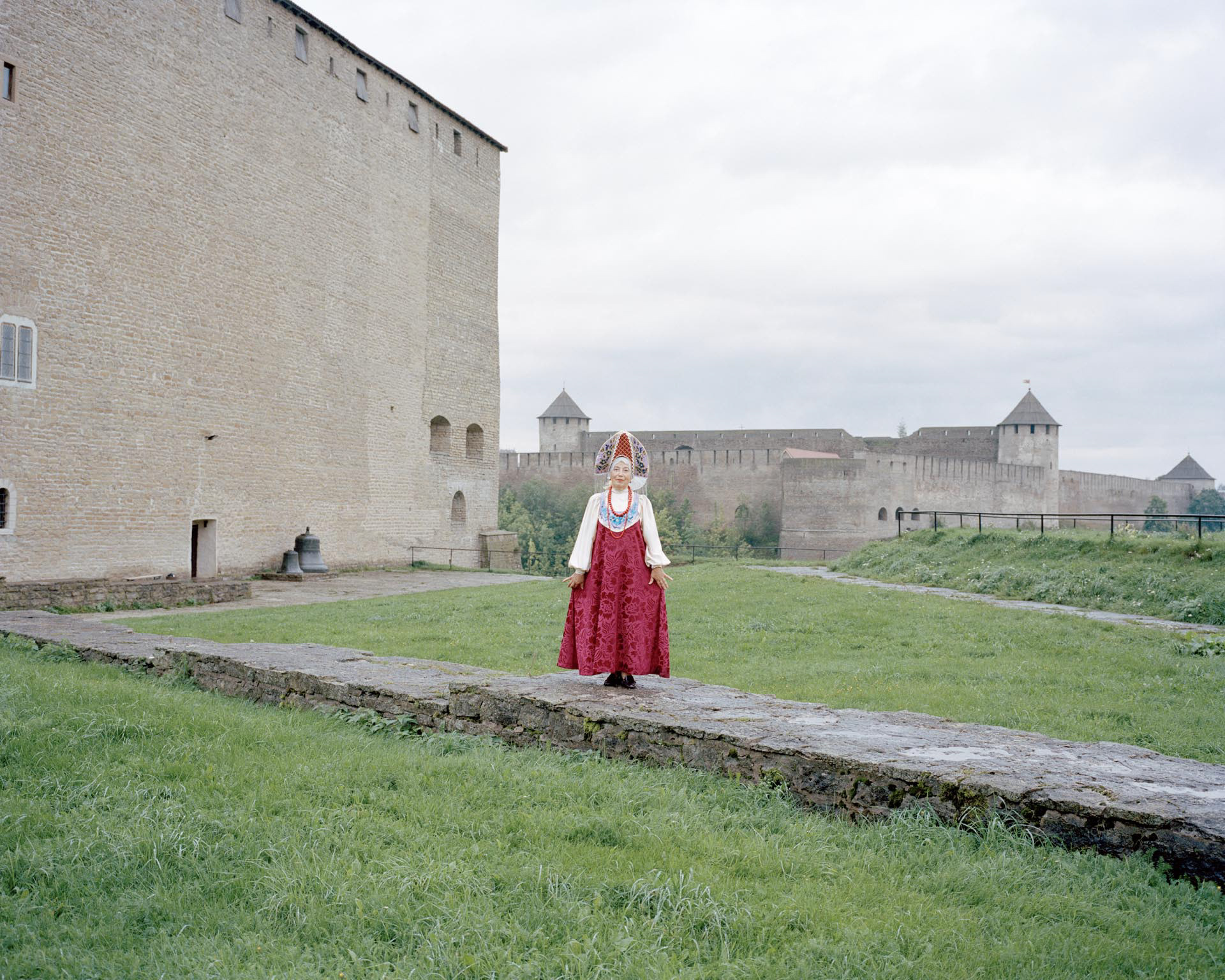 Alla Matveeva wearing traditional Russian clothes. Alla is the director of Svätogor, one of the slavic cultural centres of Narva, which has the aim of spreading and preserving the Russian traditions in the Ida-Viru county