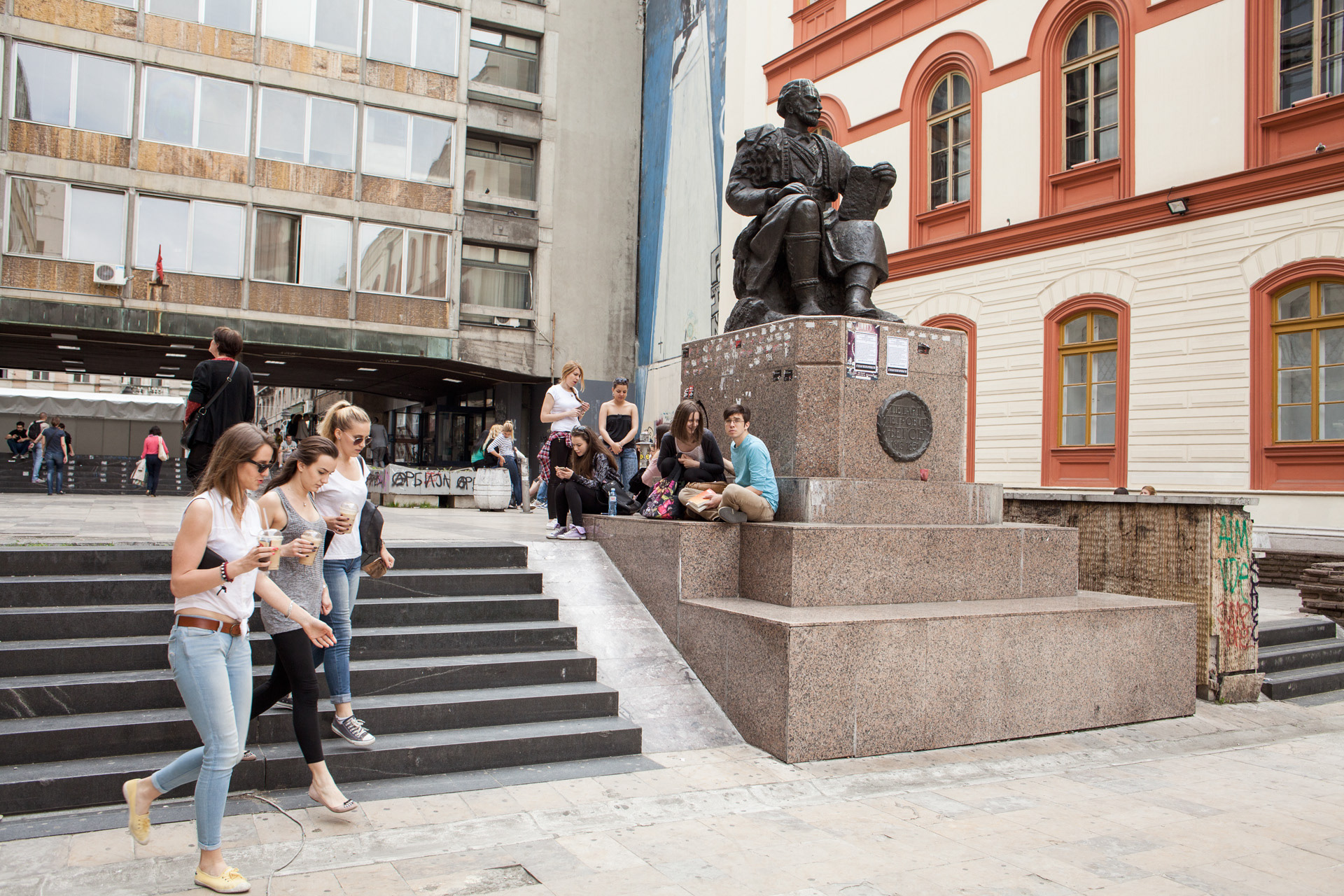 University square is one of the most popular place among the young people of the city