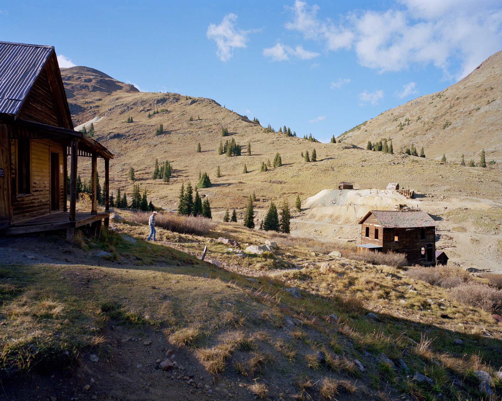 Animas Forks, Colorado, 2012. Animas Forks is a former mining town founded in 1875. It has been slowly abandoned from the first decade of the 20th century. Today is one of the several ghost towns left in the state of Colorado
