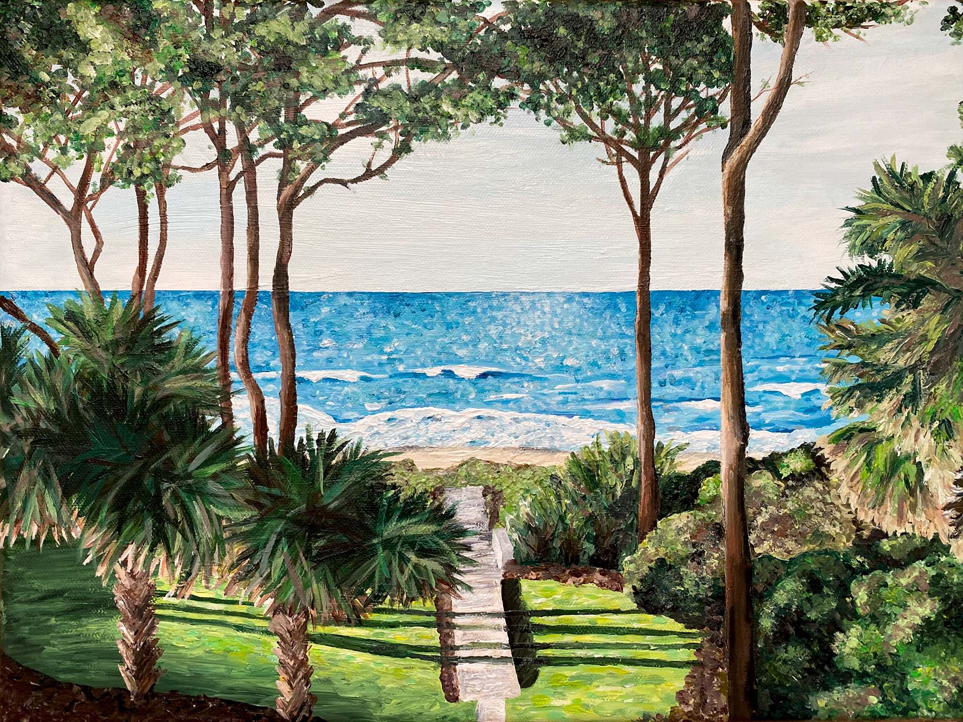 Grandma's View / acrylic / 16" x 12"