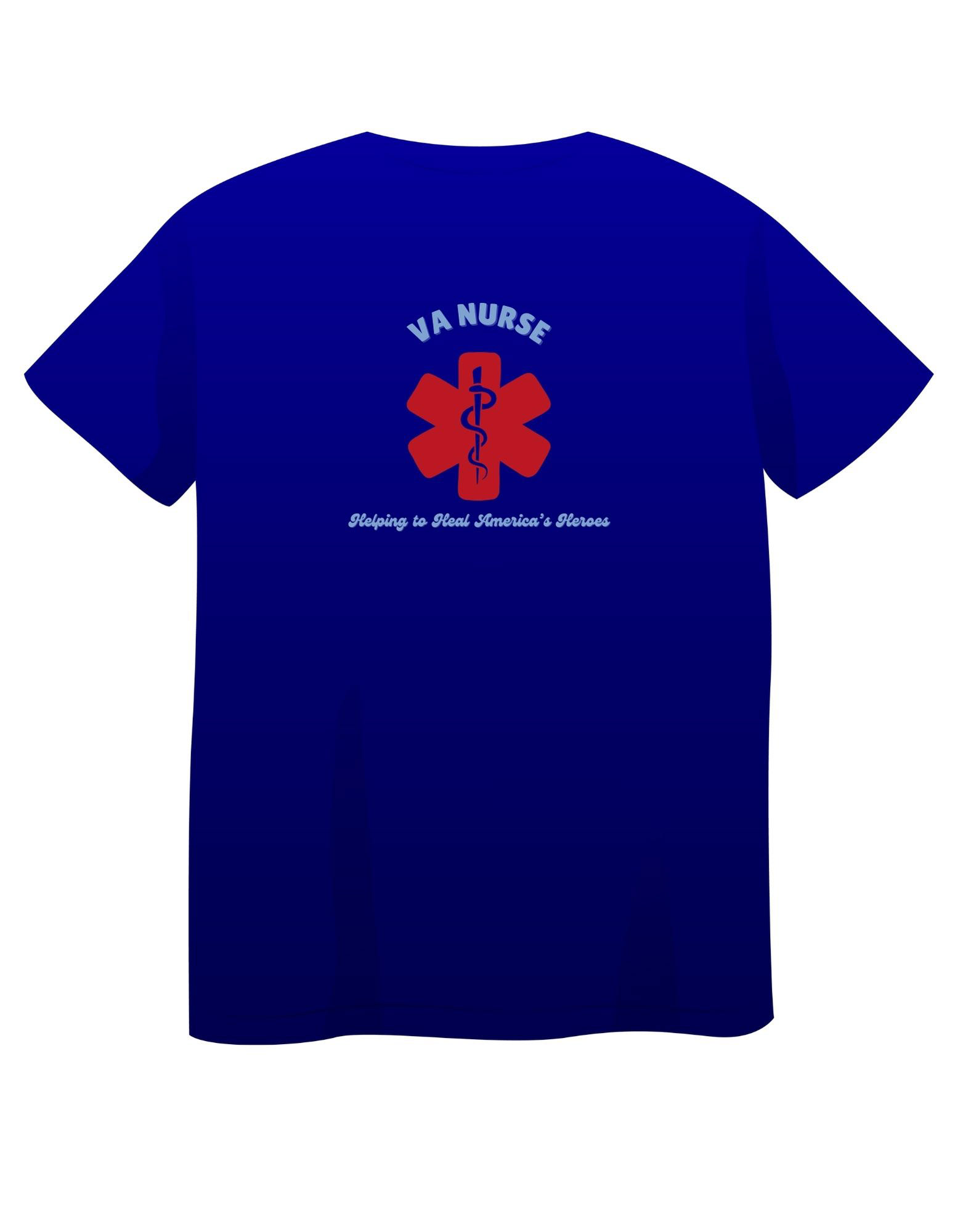 Note: I am not affiliated with the Veterans Affairs Office. This T-shirt design was created at the request of a past client for their office event.