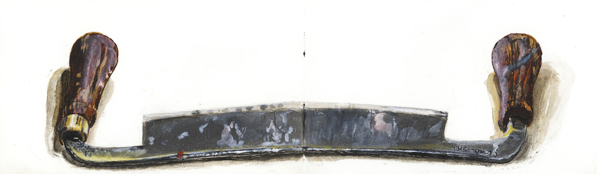 ‘Tool 15’ Ink & Acrylic on Paper, 5” x 16”