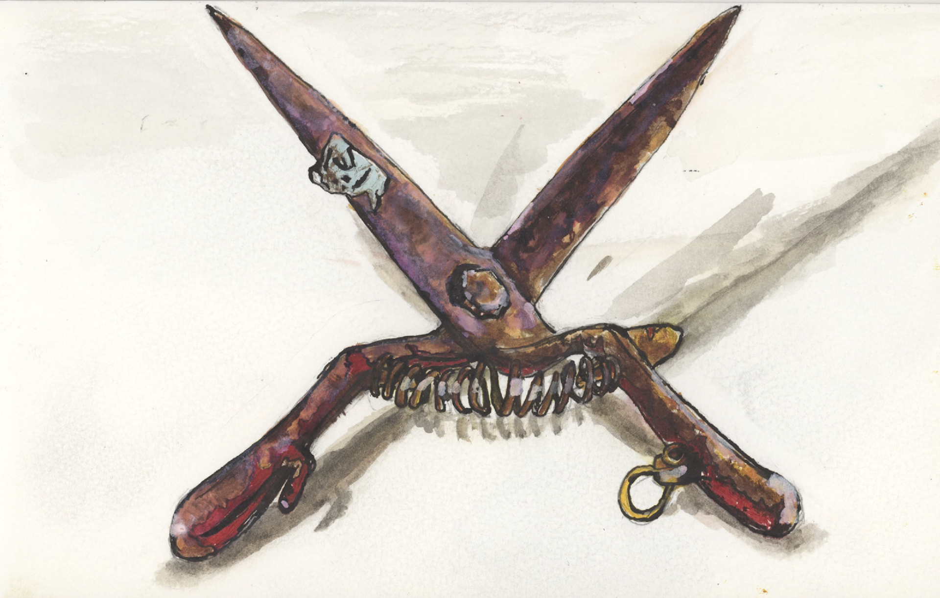 ‘Tool 2’ Ink on Paper, 8”x 5”