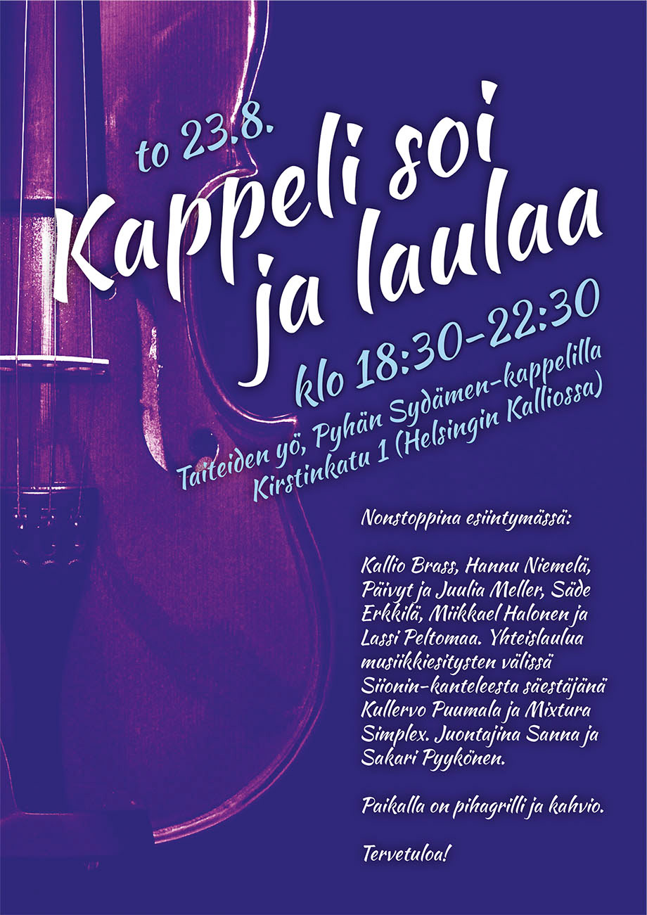 Advertisement done in Sley-Media Oy, 2018. www.sley.fi