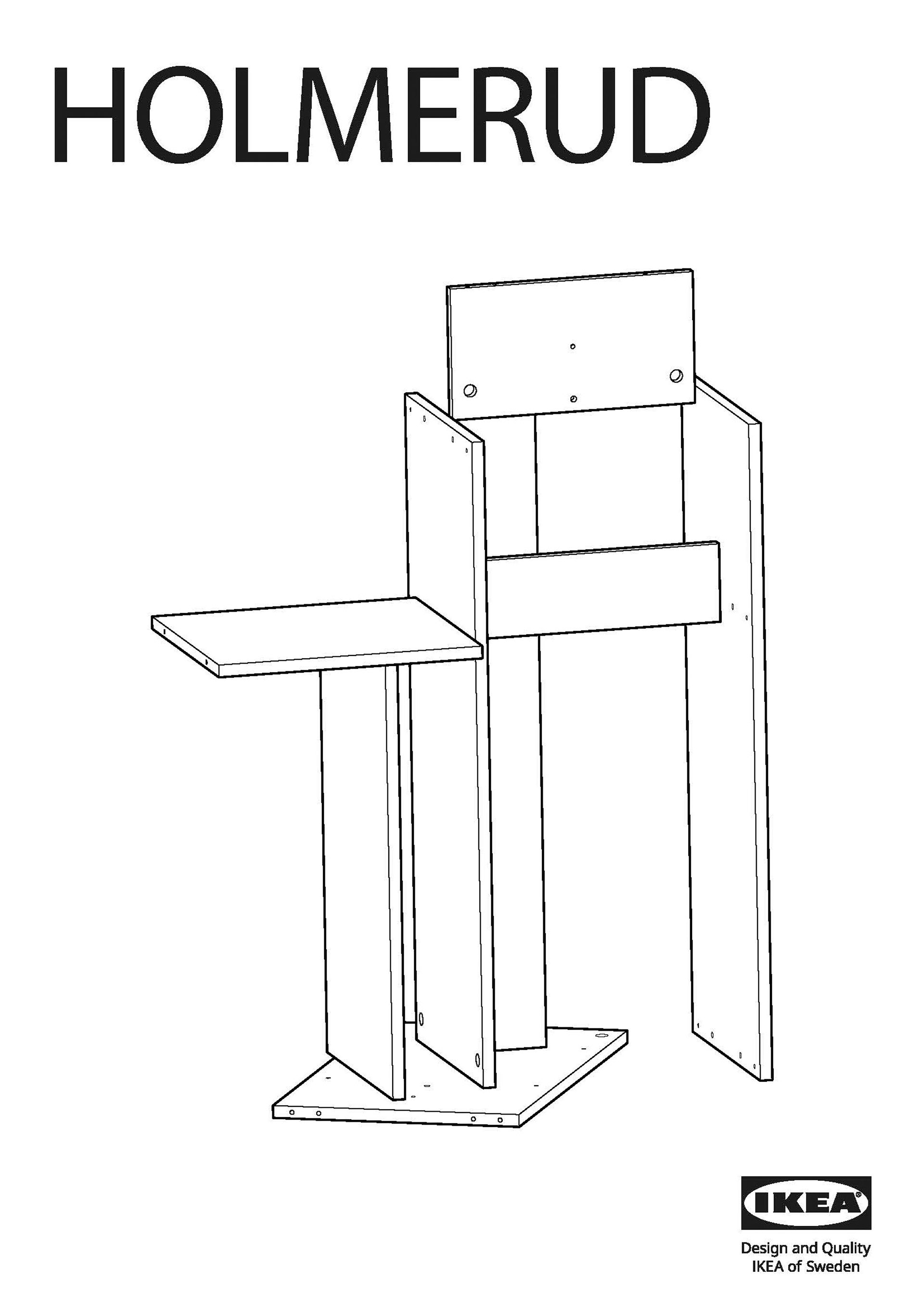 Holmerud (#3), 2026, printed IKEA furniture instruction drawing.