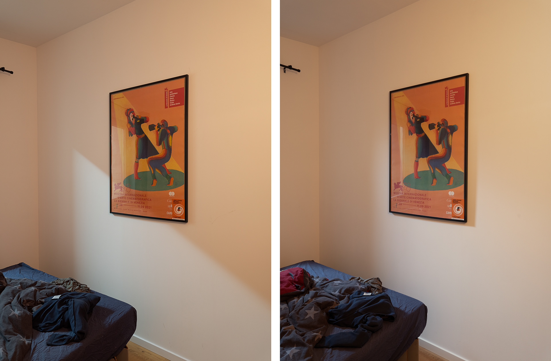 Where’d It Go? 2026, photographic work showing an altered interior.