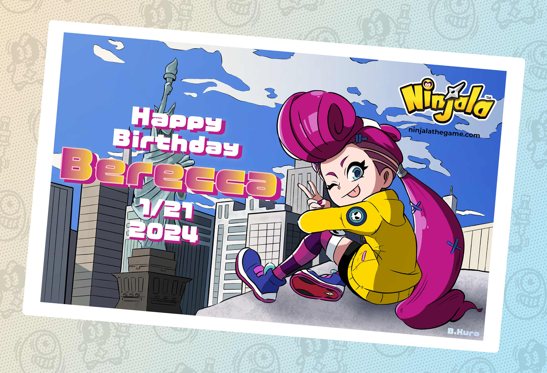Happy Birthday Berecca 1/21/2024