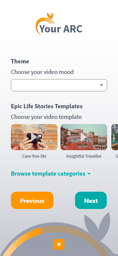 Video creation step 2