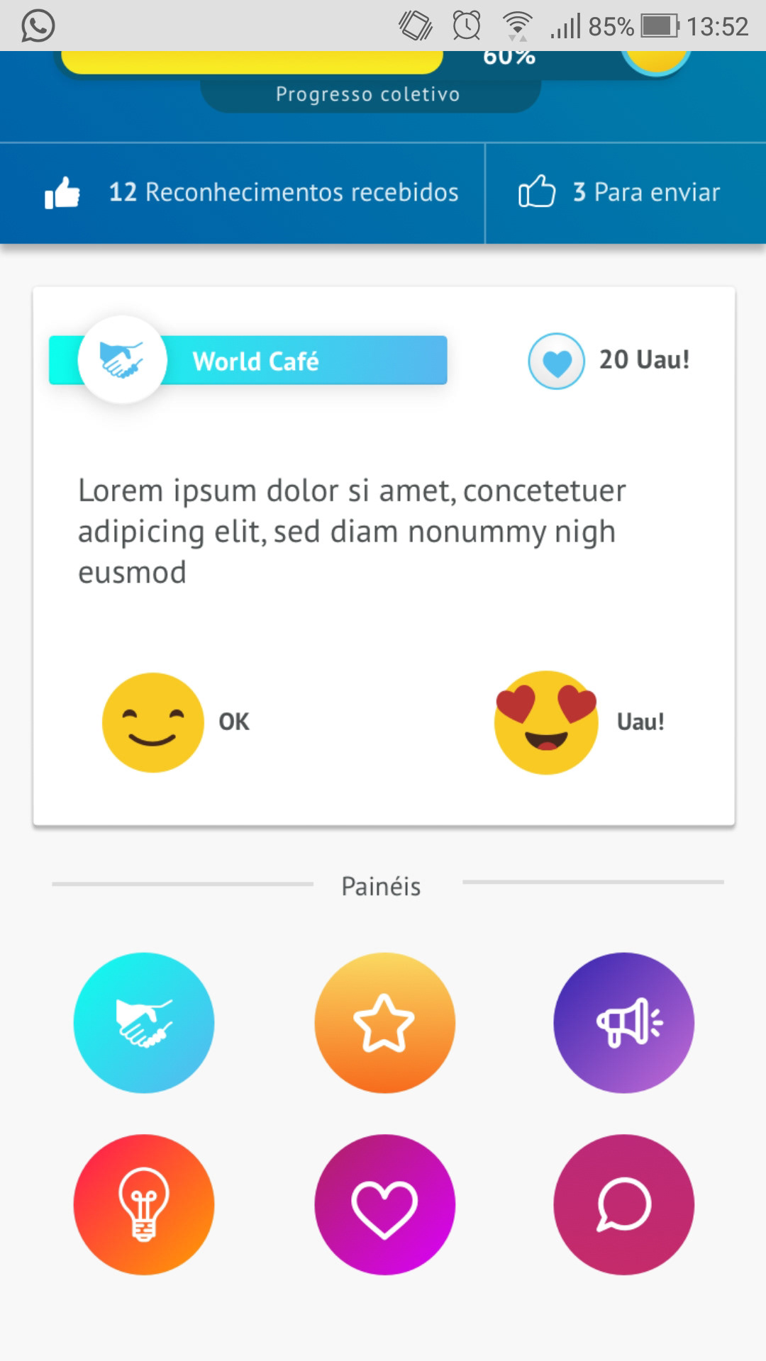 Recognition interaction