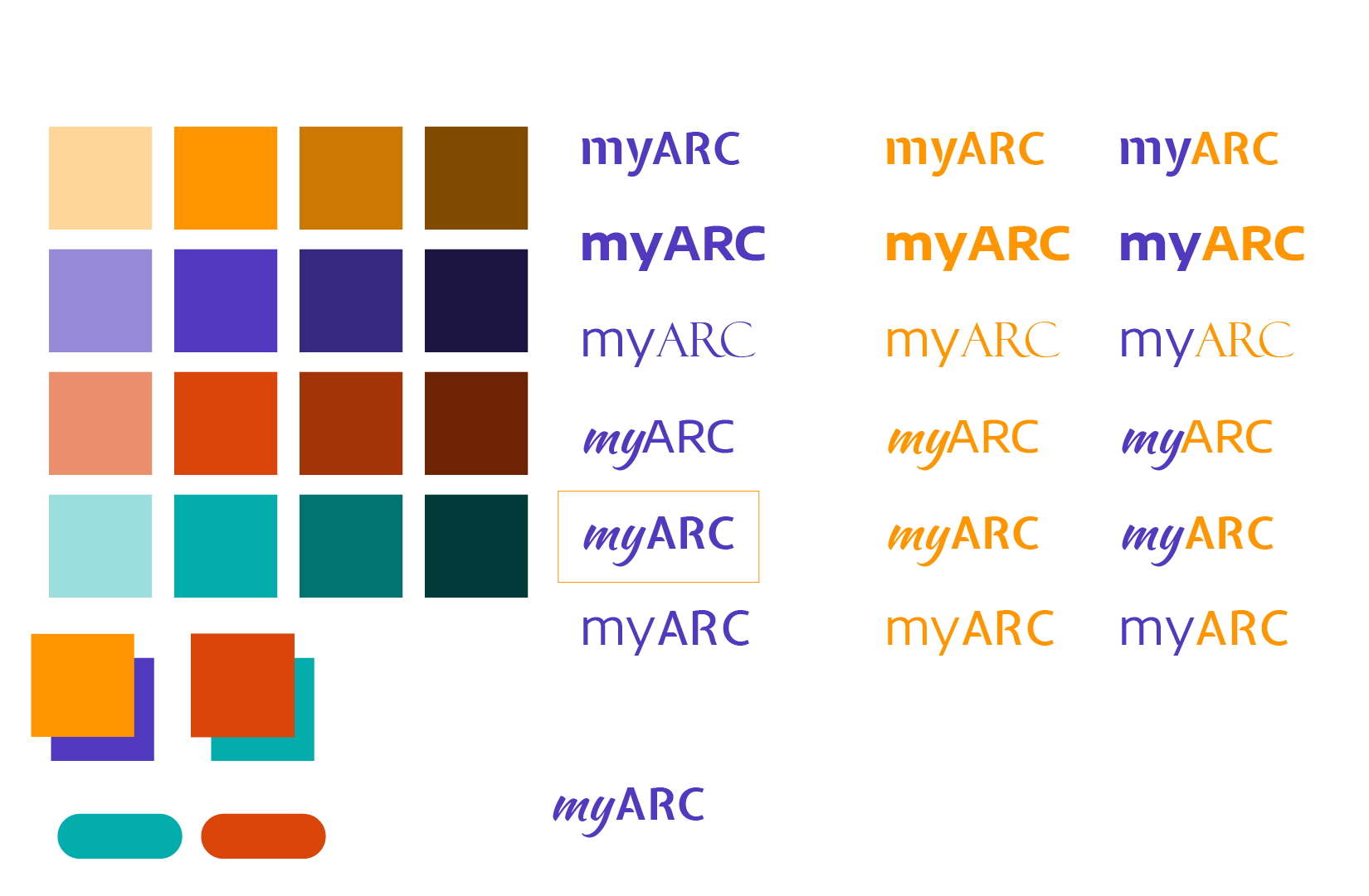 Color and typography study