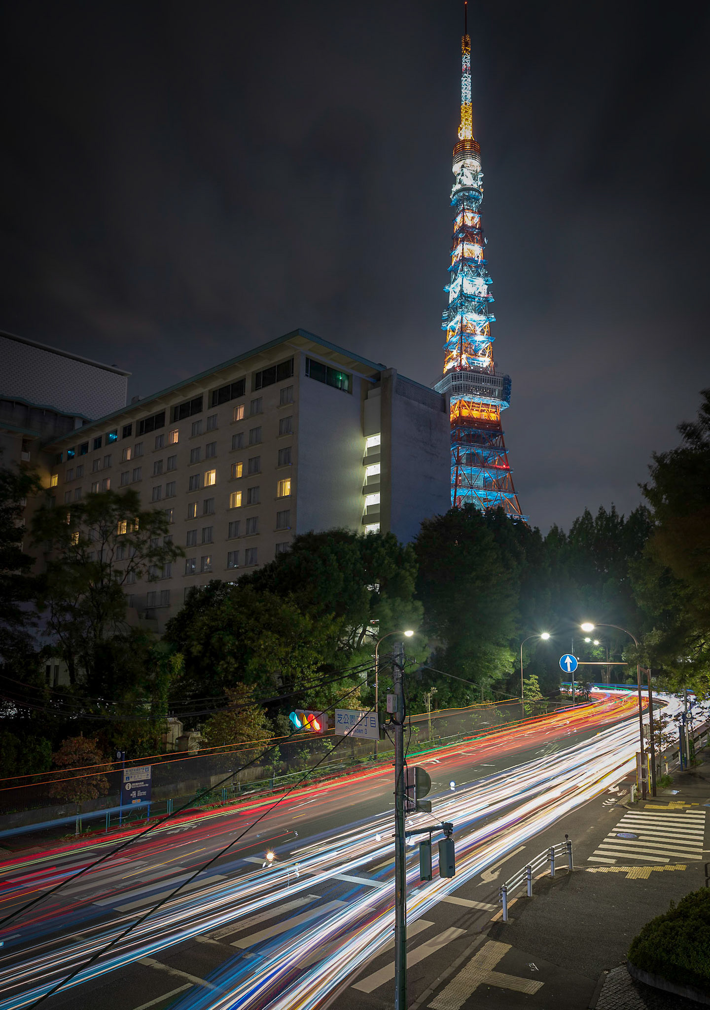 Light Trails at Tokyo Tower