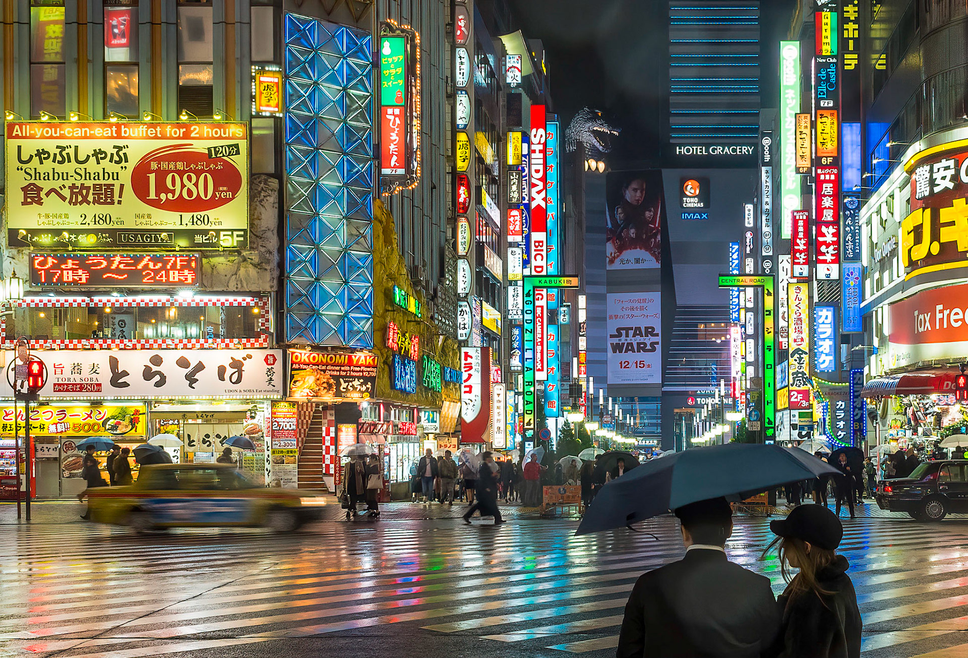 Shinjuku in the Rain