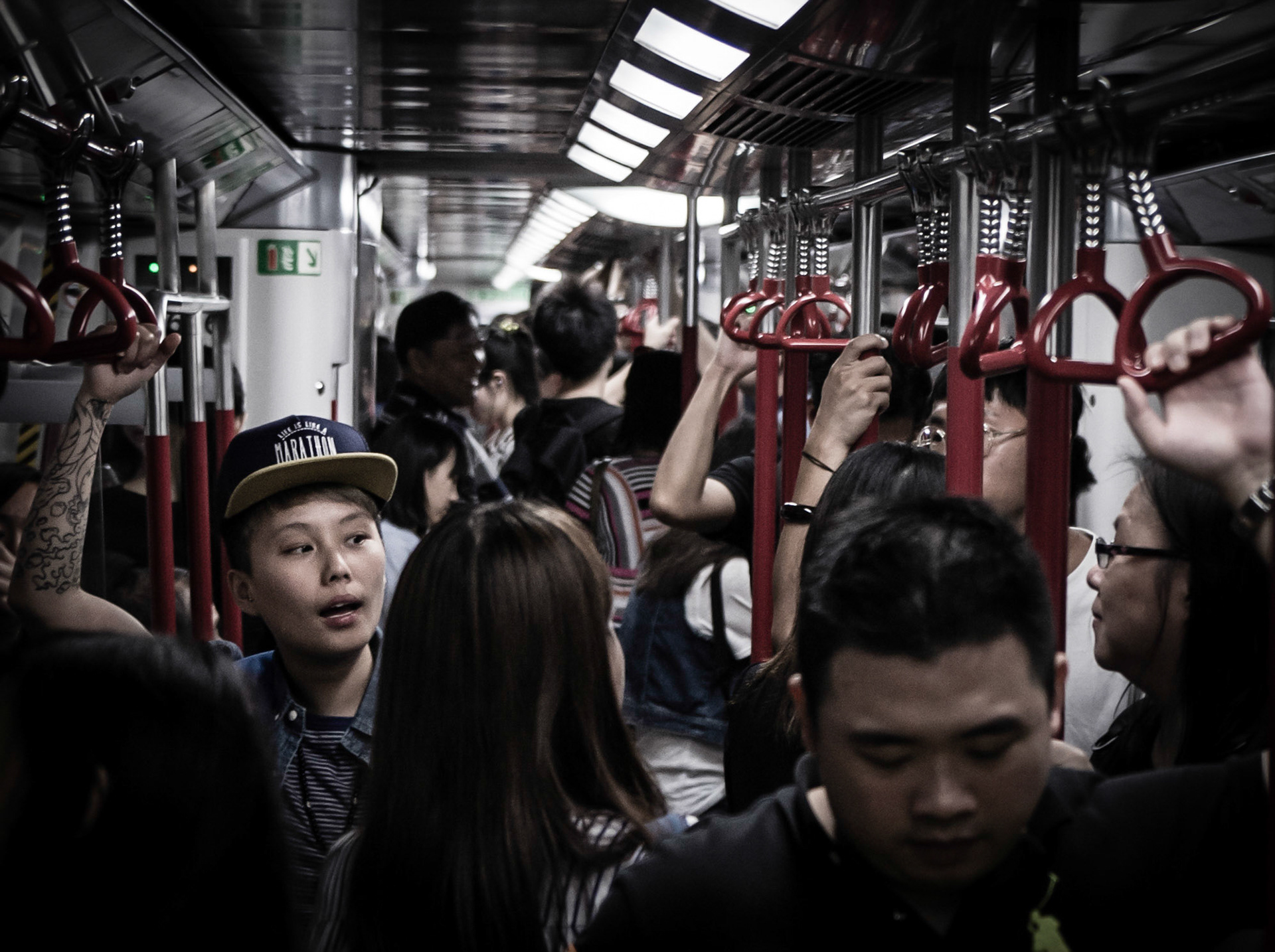105 - Hong Kong - Face on the Subway