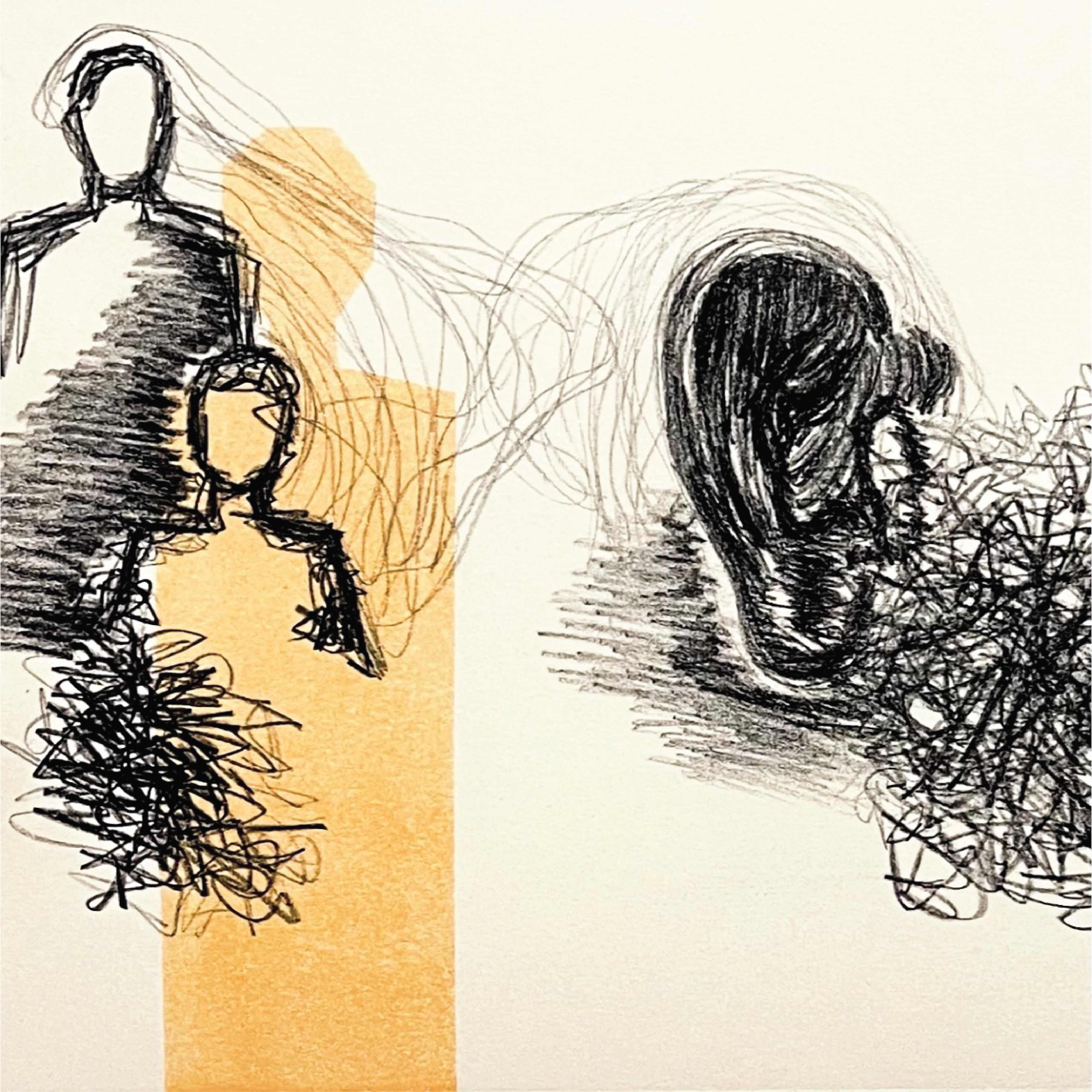 "The Week" Lithograph. Displayed at The Glass Gallery, Exhibition 50/51