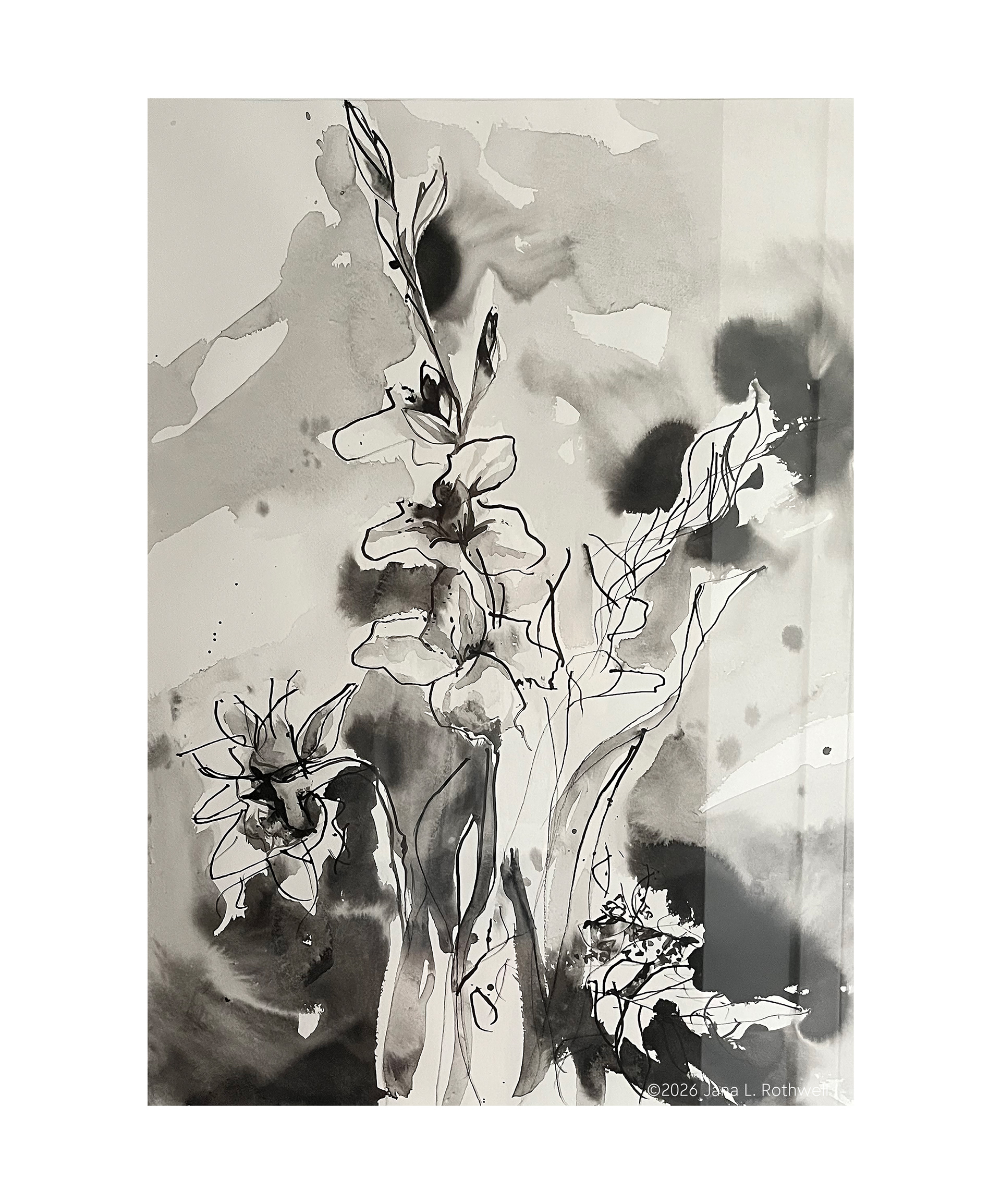 Still Life 22"x30" | India Ink