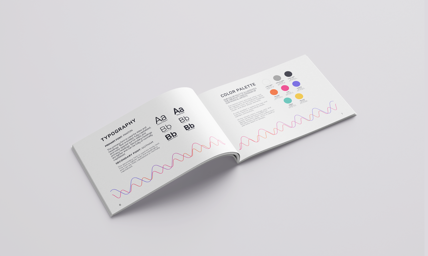 branding guide design sample #2
