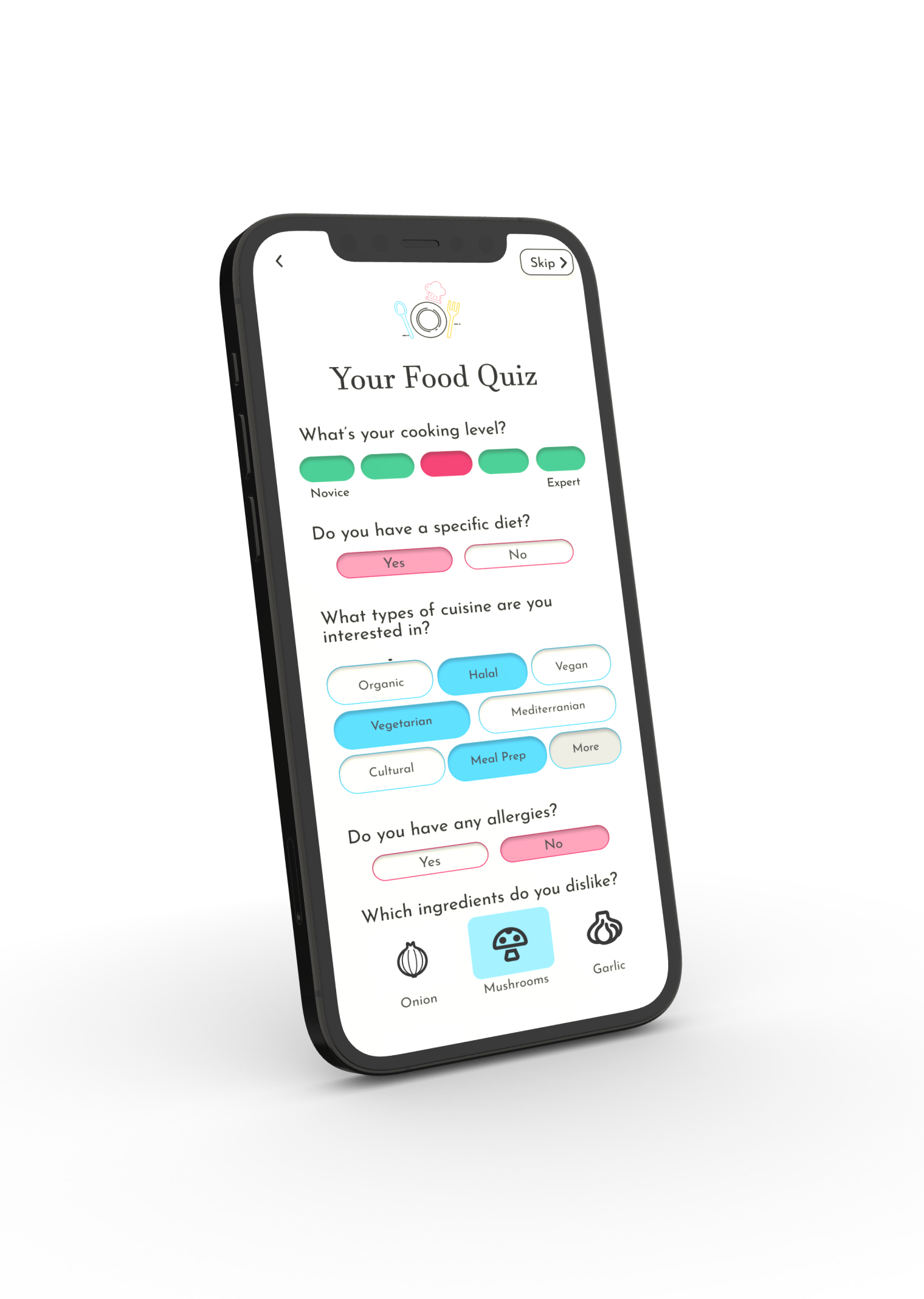 FeedMe! food quiz