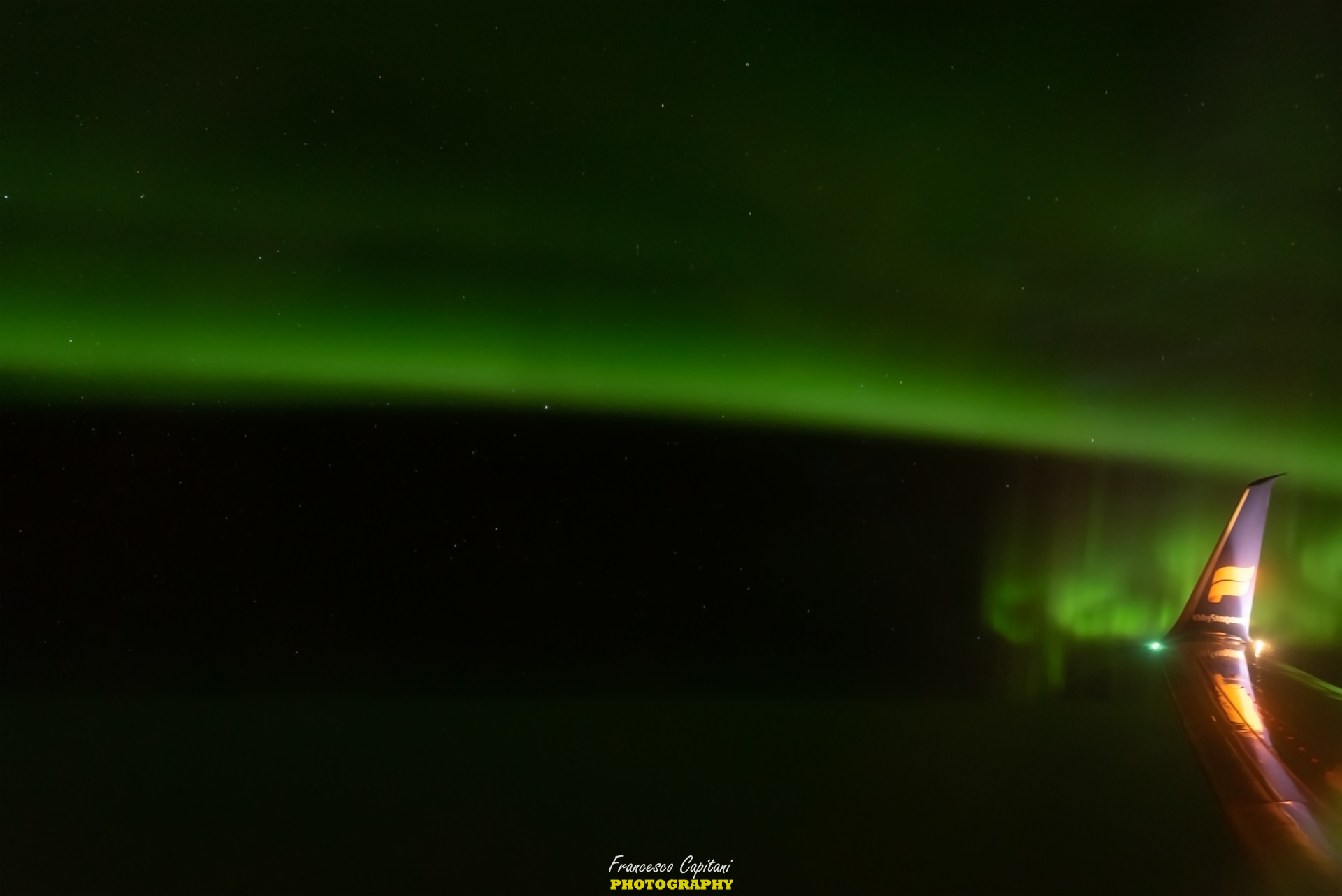 AURORA BOREALE IN VOLO