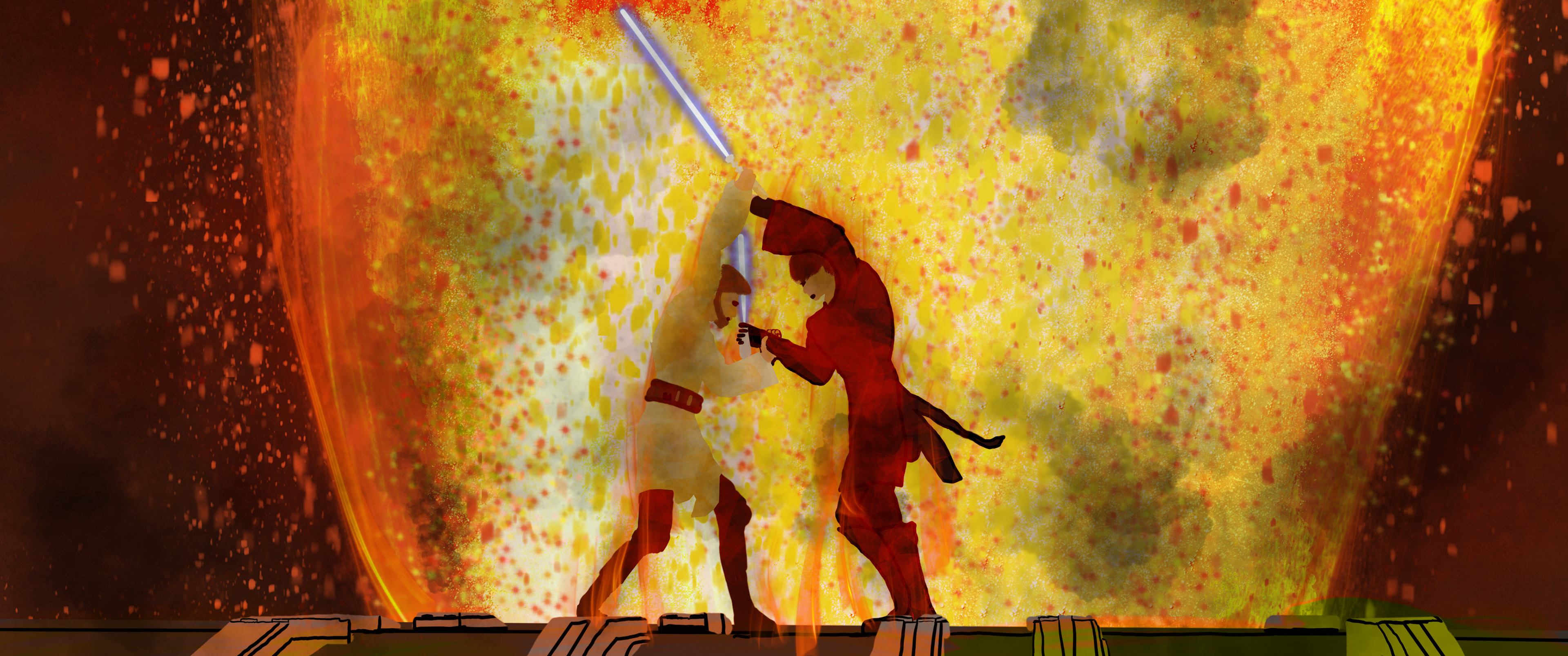Anakin v Obi-Wan