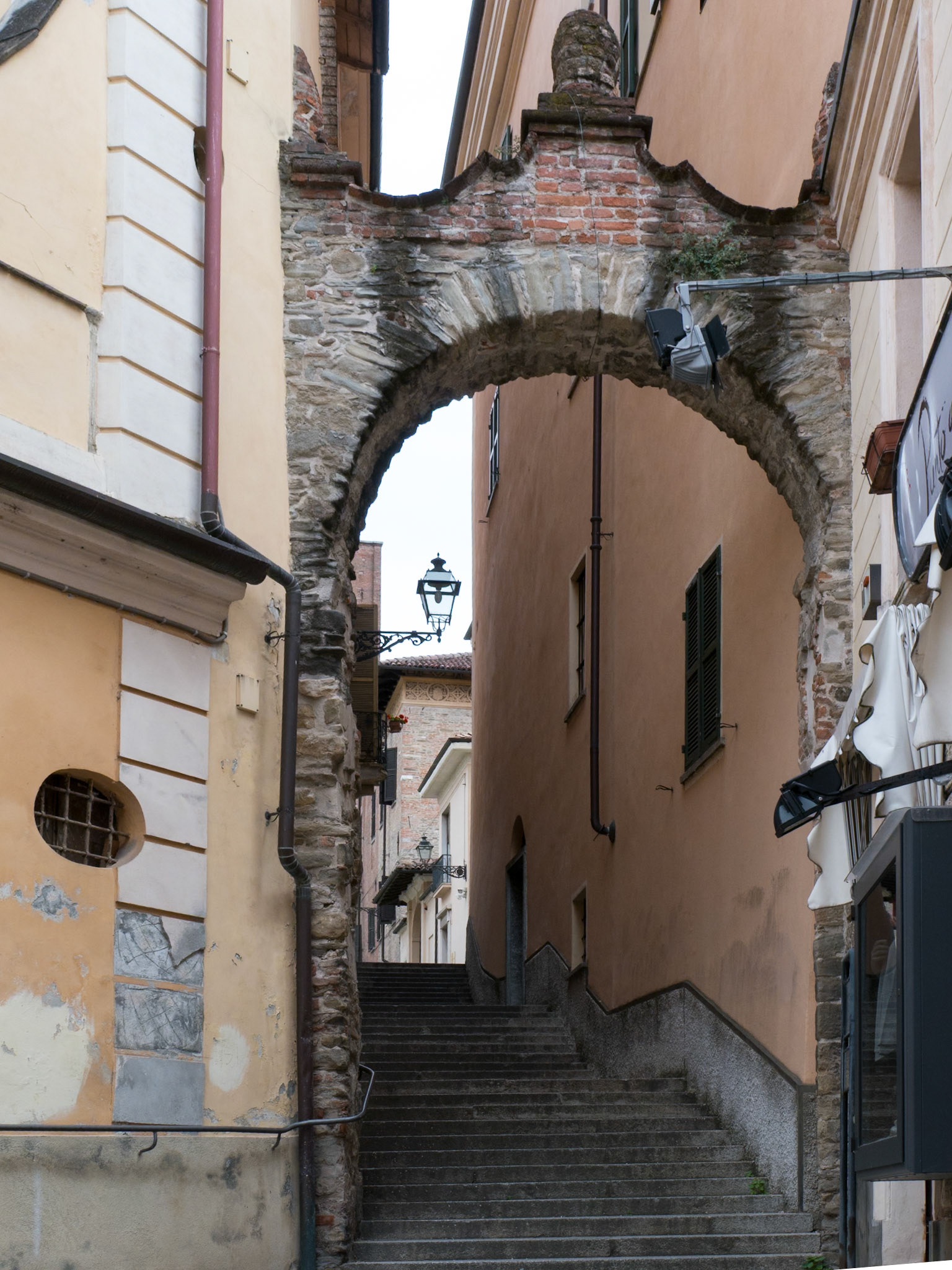 Steps leading up to the cathedral [Acqui Terme, Piemonte, Italy]