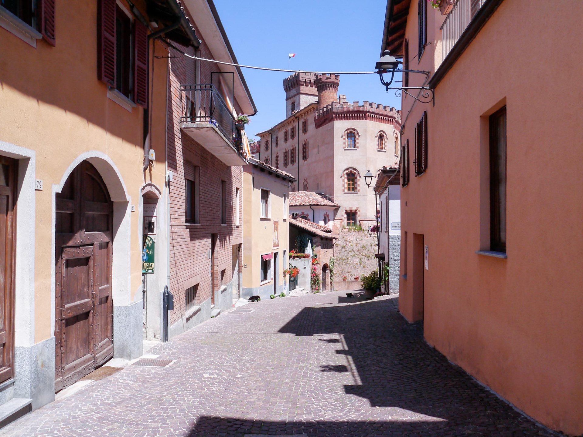 We explored the town of Barolo [Barolo, Piemonte, Italy]