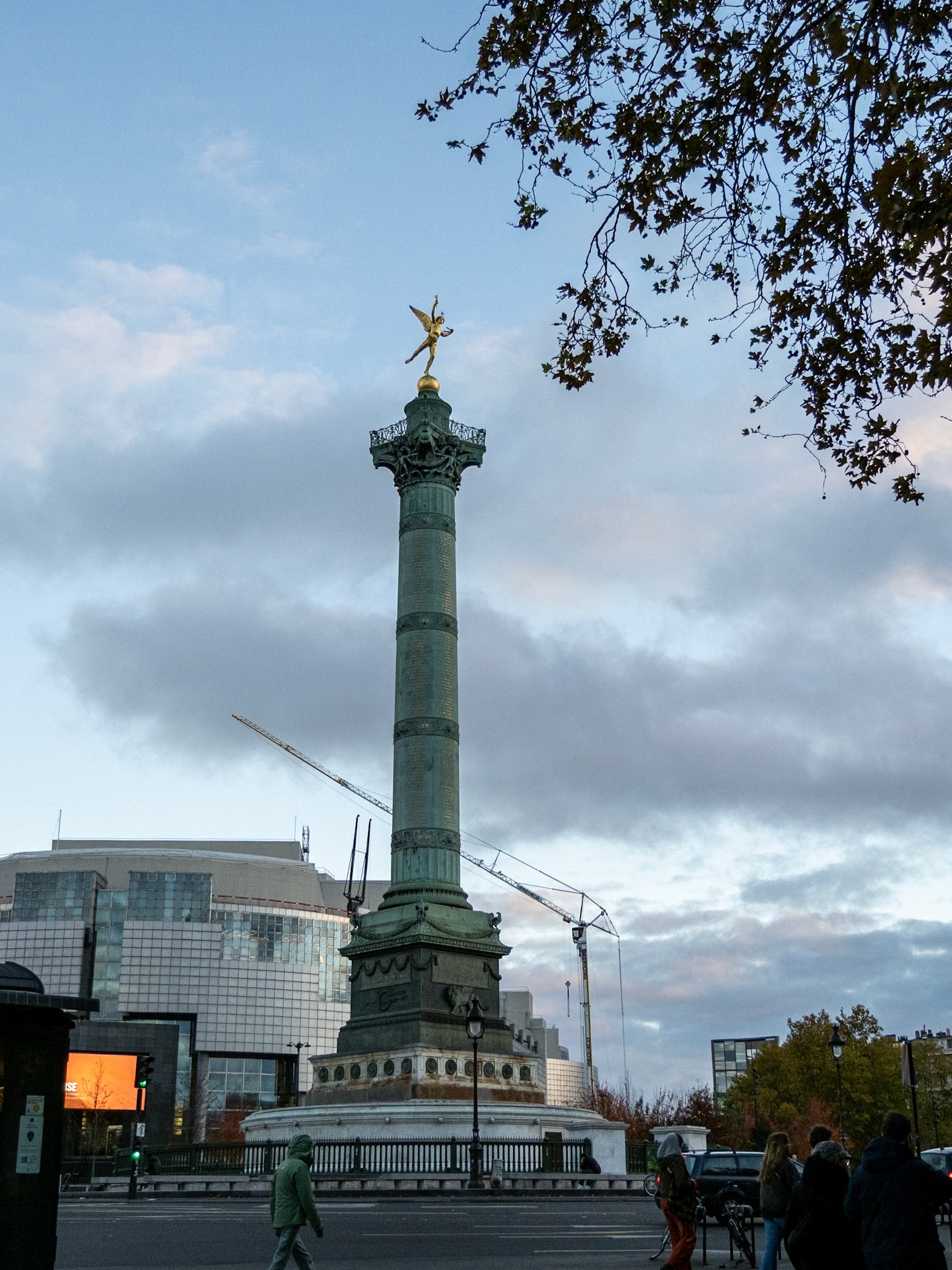 We kept crossing the Place de la Bastille [Paris, Île-de-France, France]