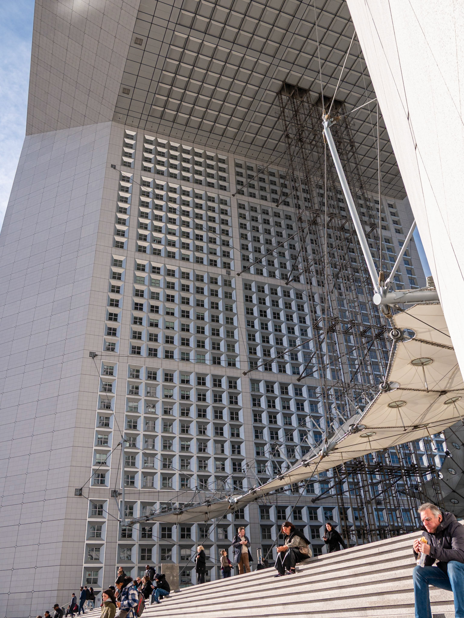 We were all totally enthralled by the Grande Arche and the surrounding plaza [Paris, Île-de-France, France]