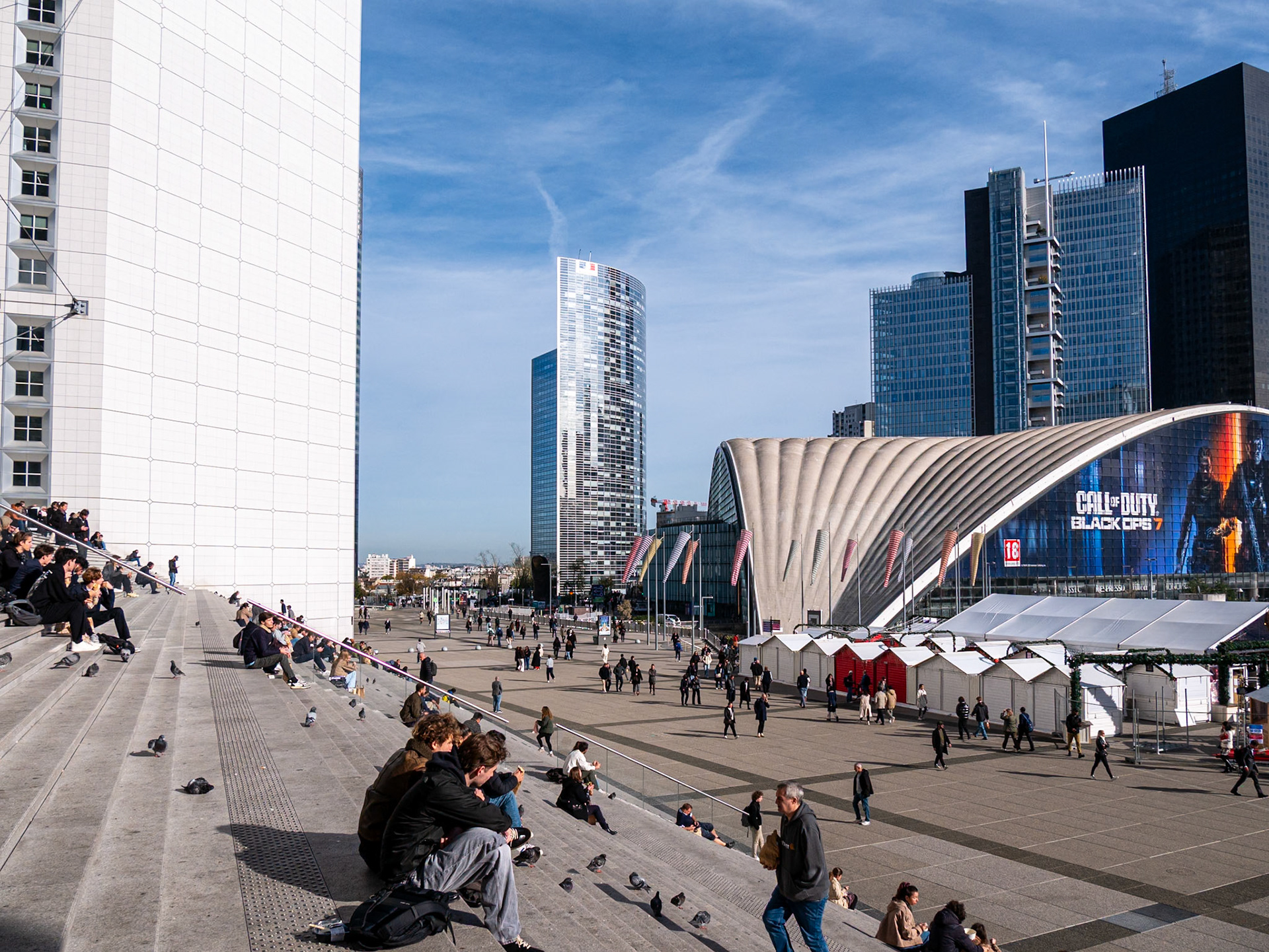 We were all totally enthralled by the Grande Arche and the surrounding plaza [Paris, Île-de-France, France]