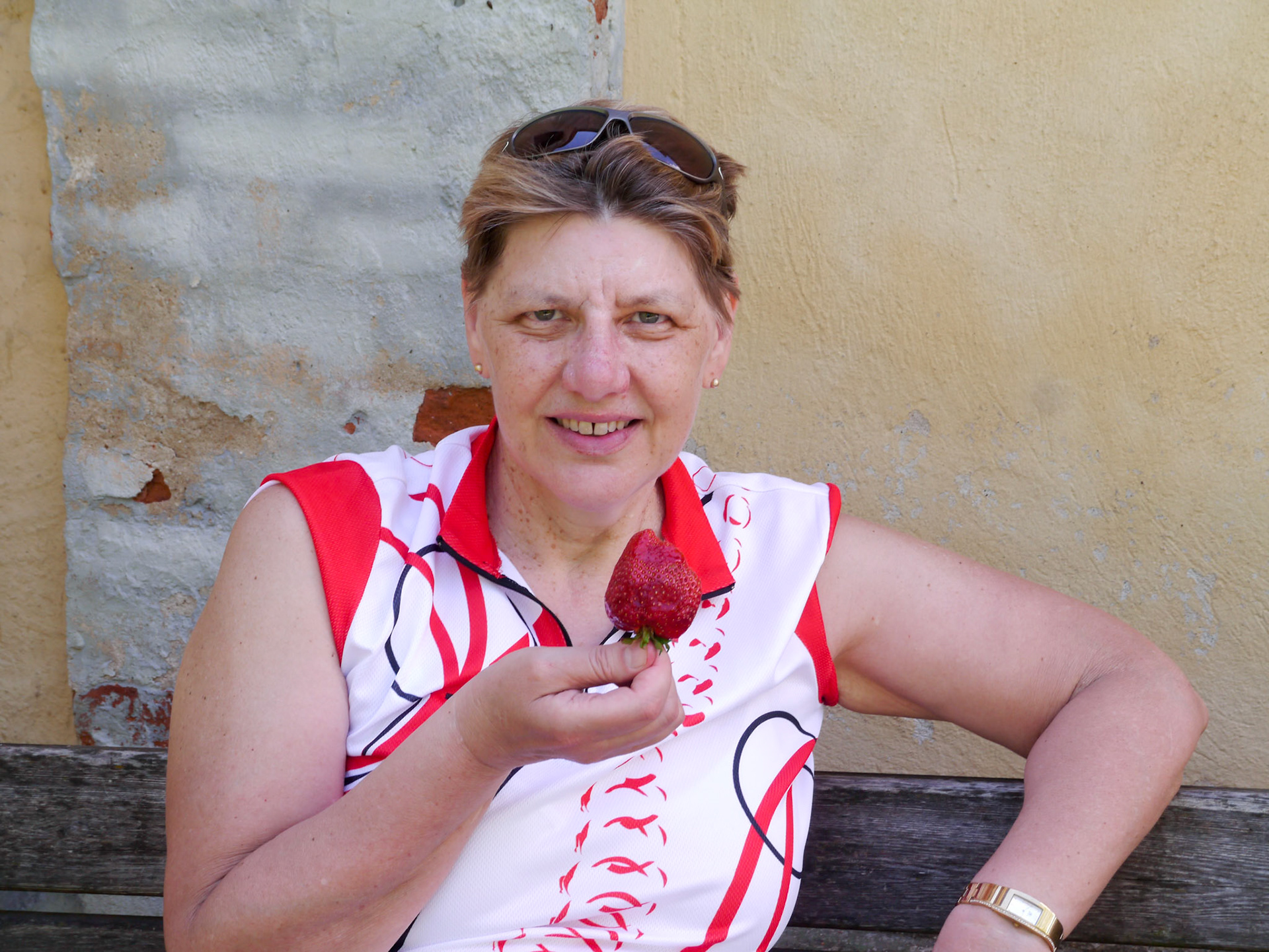 The strawberries were immense and delicious [Case del Bosco, Piemonte, Italy]