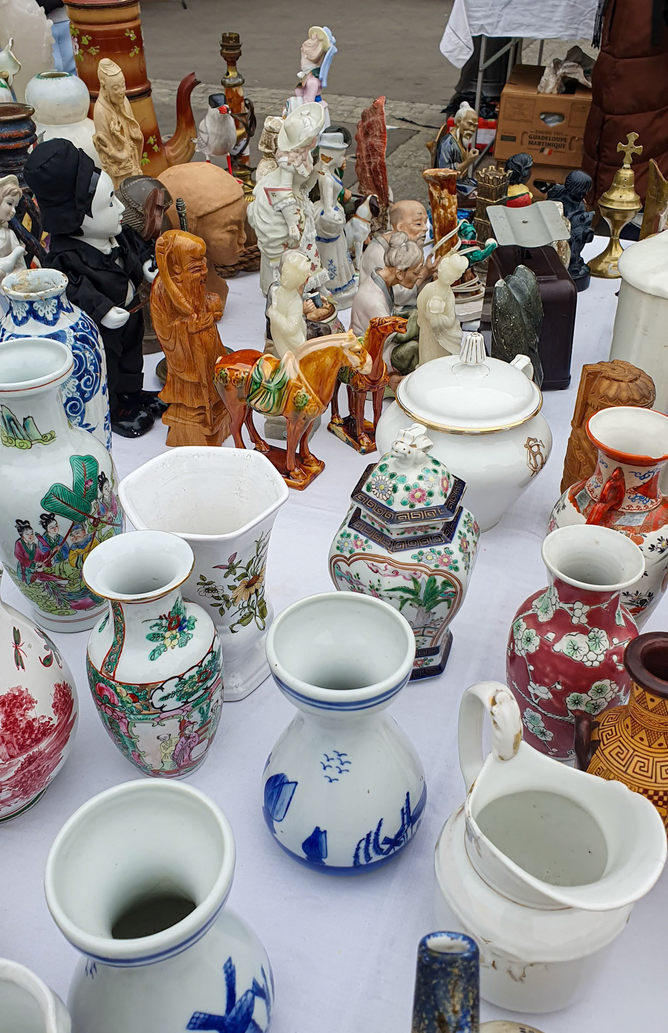 The flea market selection was so-so [Paris, Île-de-France, France]