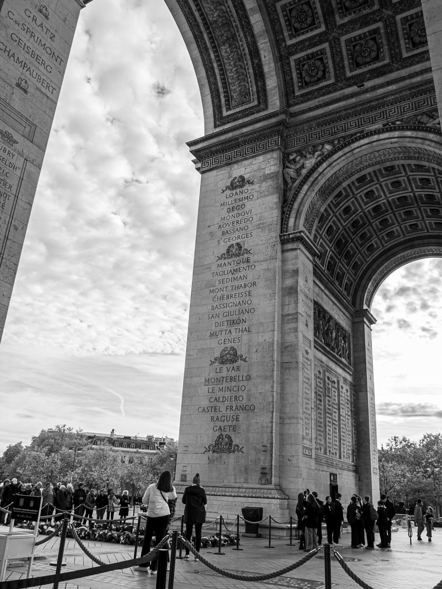 We made our way to the Arch de Triomphe [Paris, Île-de-France, France]