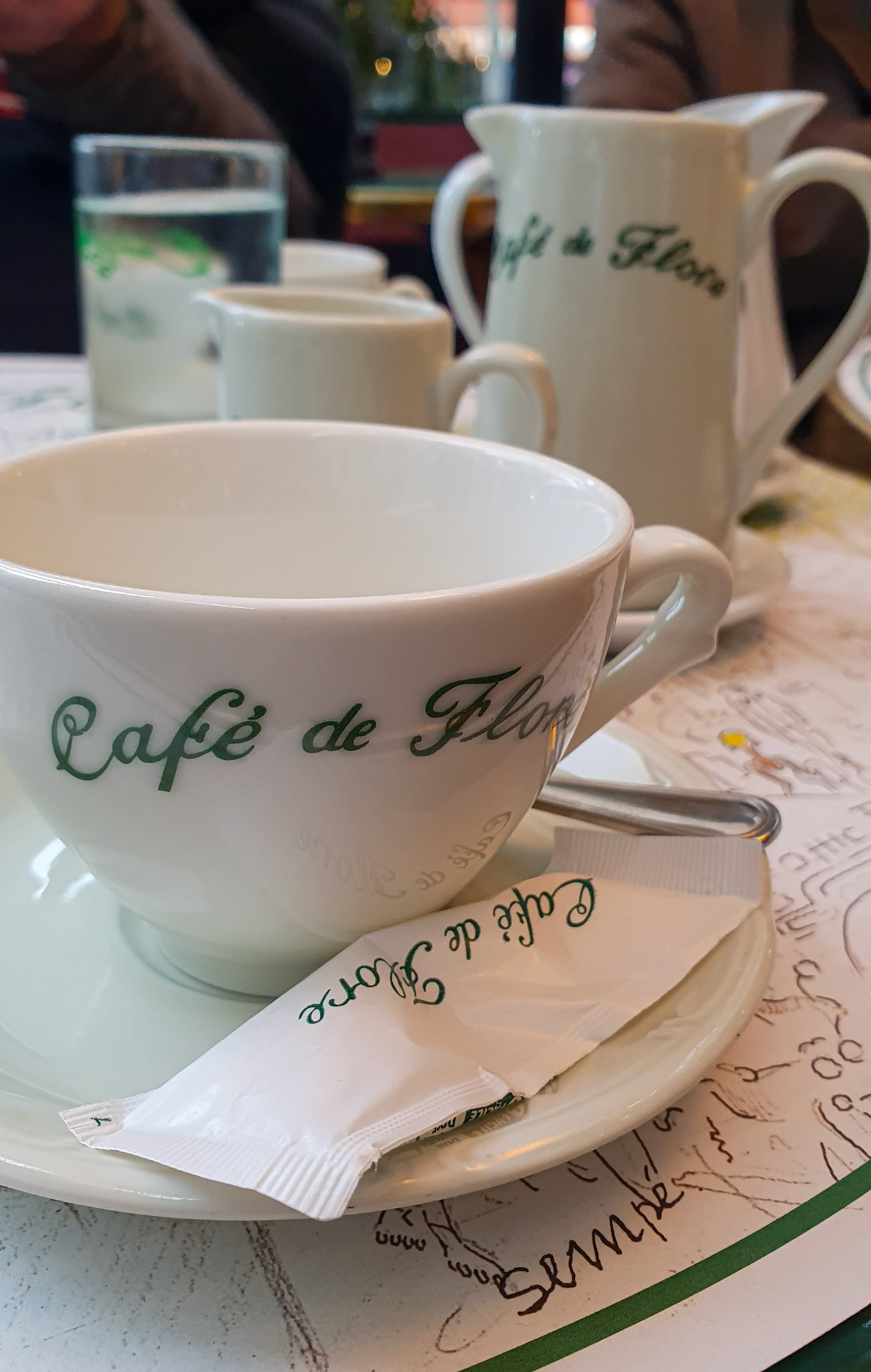 Hot chocolate at Café Flore was a highlight [Paris, Île-de-France, France]