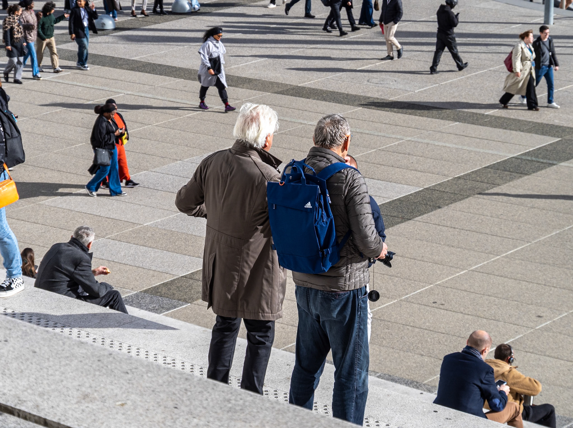 We were all totally enthralled by the Grande Arche and the surrounding plaza [Paris, Île-de-France, France]