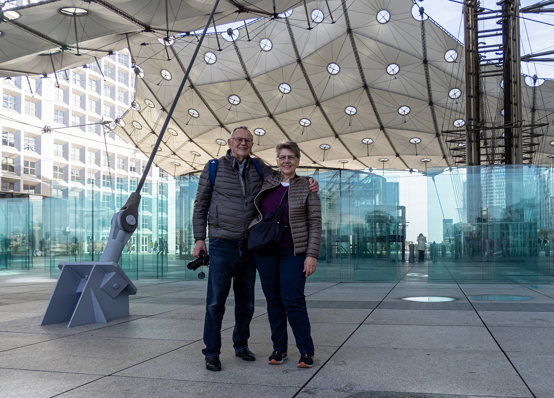 We were all totally enthralled by the Grande Arche and the surrounding plaza [Paris, Île-de-France, France]
