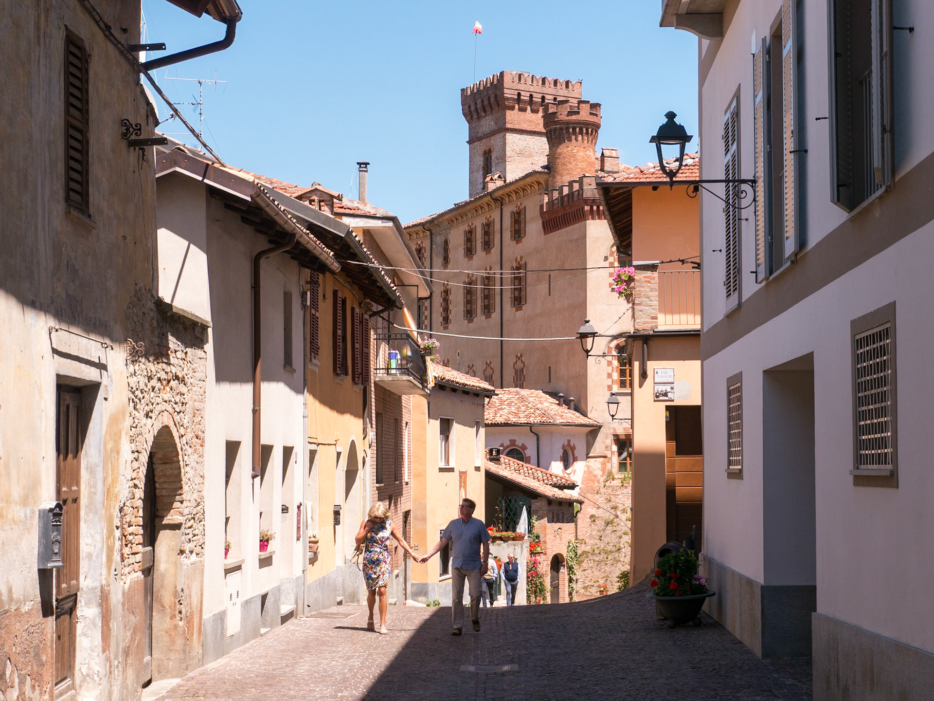 We explored the town of Barolo [Barolo, Piemonte, Italy]