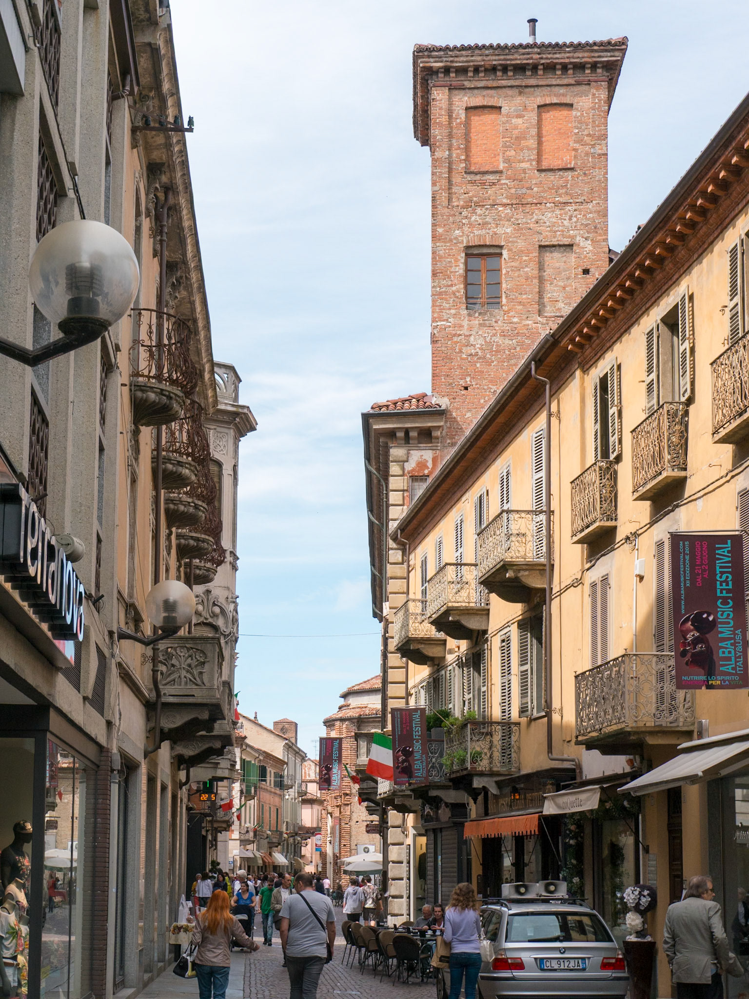 The main shopping street in Alba [Alba, Piemonte, Italy]