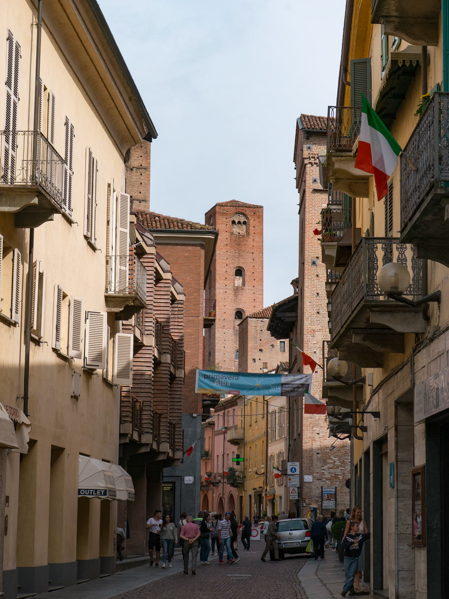 A couple of the remaining towers [Alba, Piemonte, Italy]